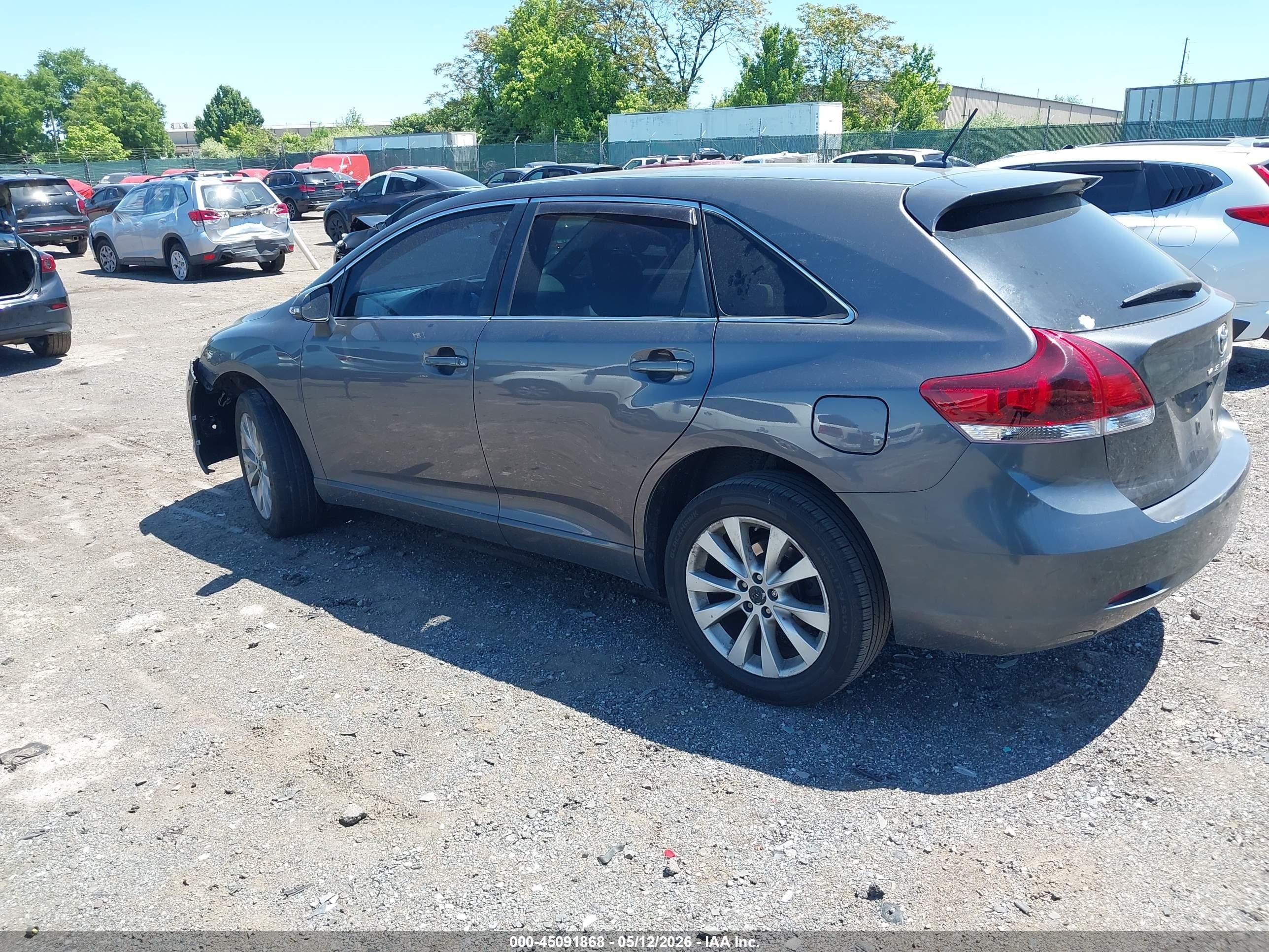 2013 Toyota Venza Le Gray vin: 4T3ZA3BB3DU073532
