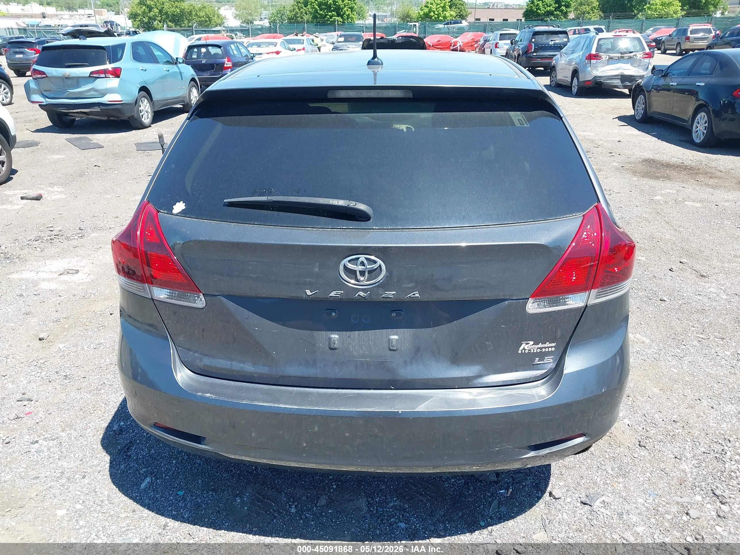 2013 Toyota Venza Le Gray vin: 4T3ZA3BB3DU073532