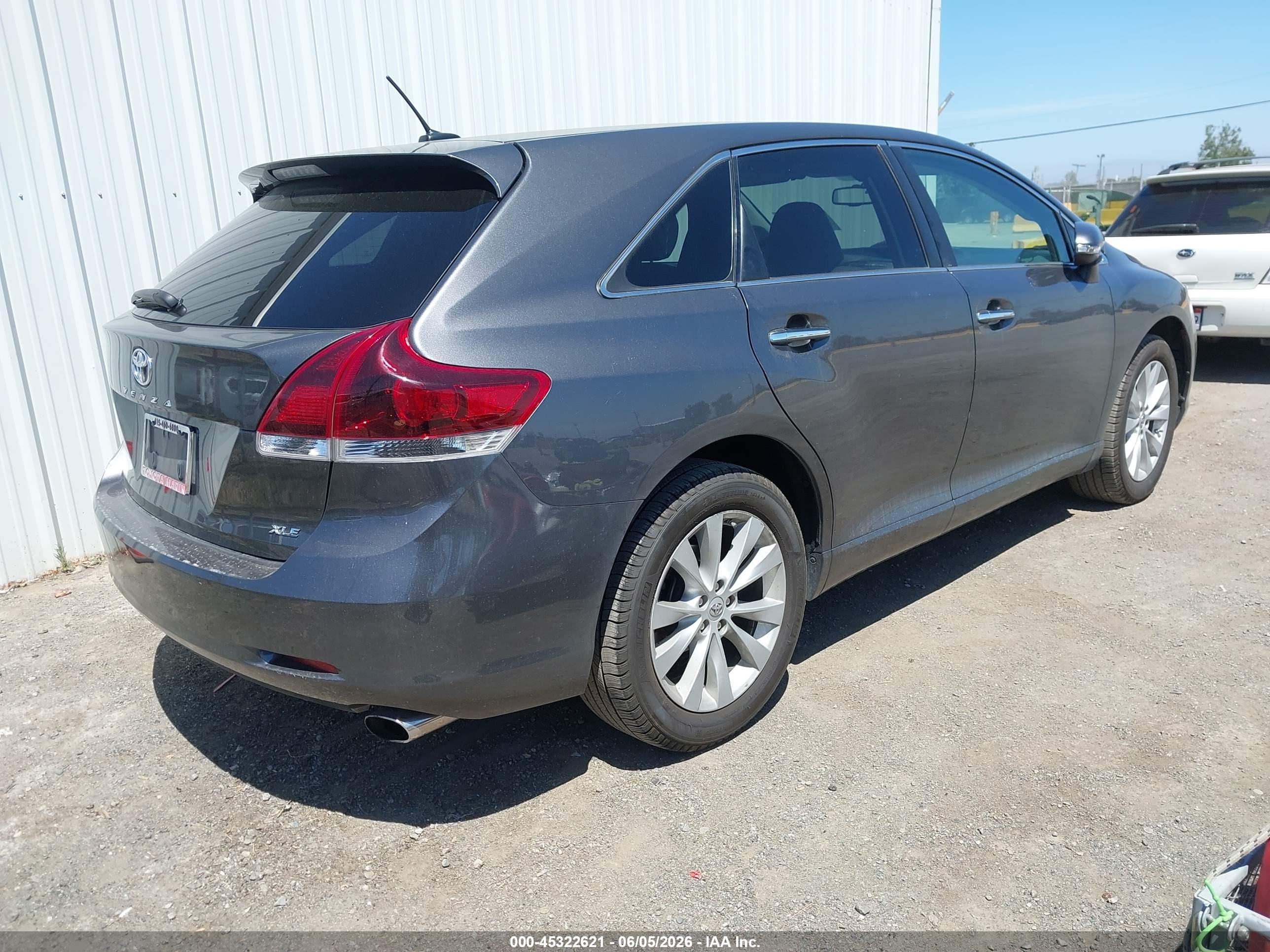 2013 Toyota Venza Xle Gray vin: 4T3ZA3BB3DU074924