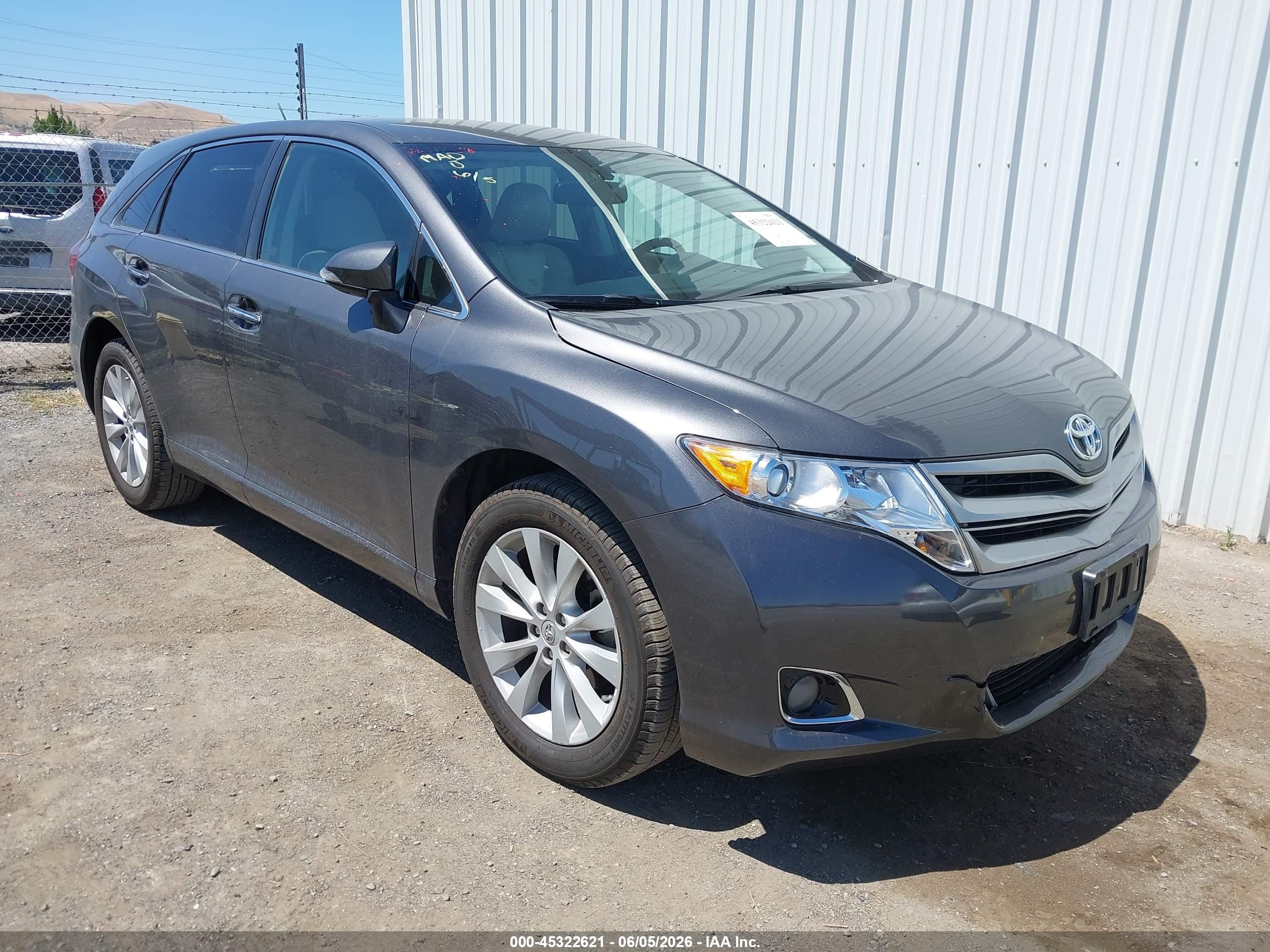 2013 Toyota Venza Xle Gray vin: 4T3ZA3BB3DU074924