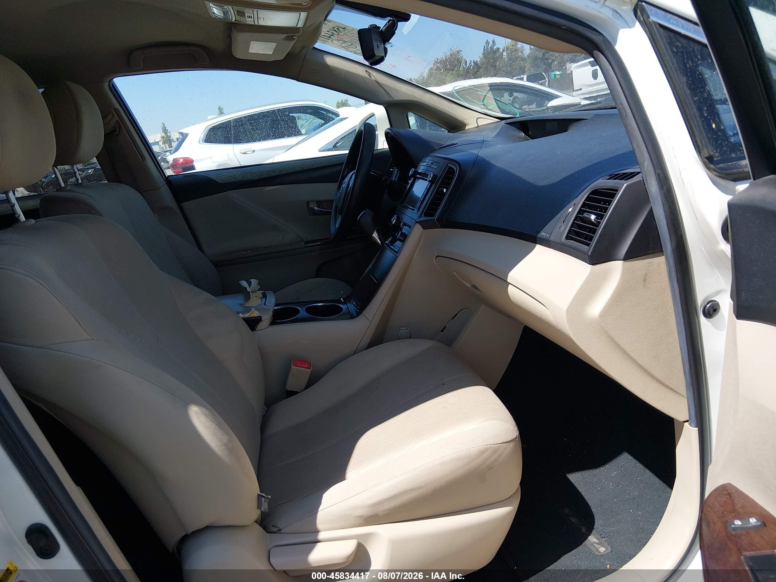 2013 Toyota Venza Le White vin: 4T3ZA3BB3DU076186