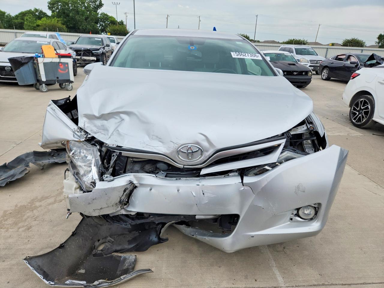 2013 Toyota Venza Le Silver vin: 4T3ZA3BB3DU079492