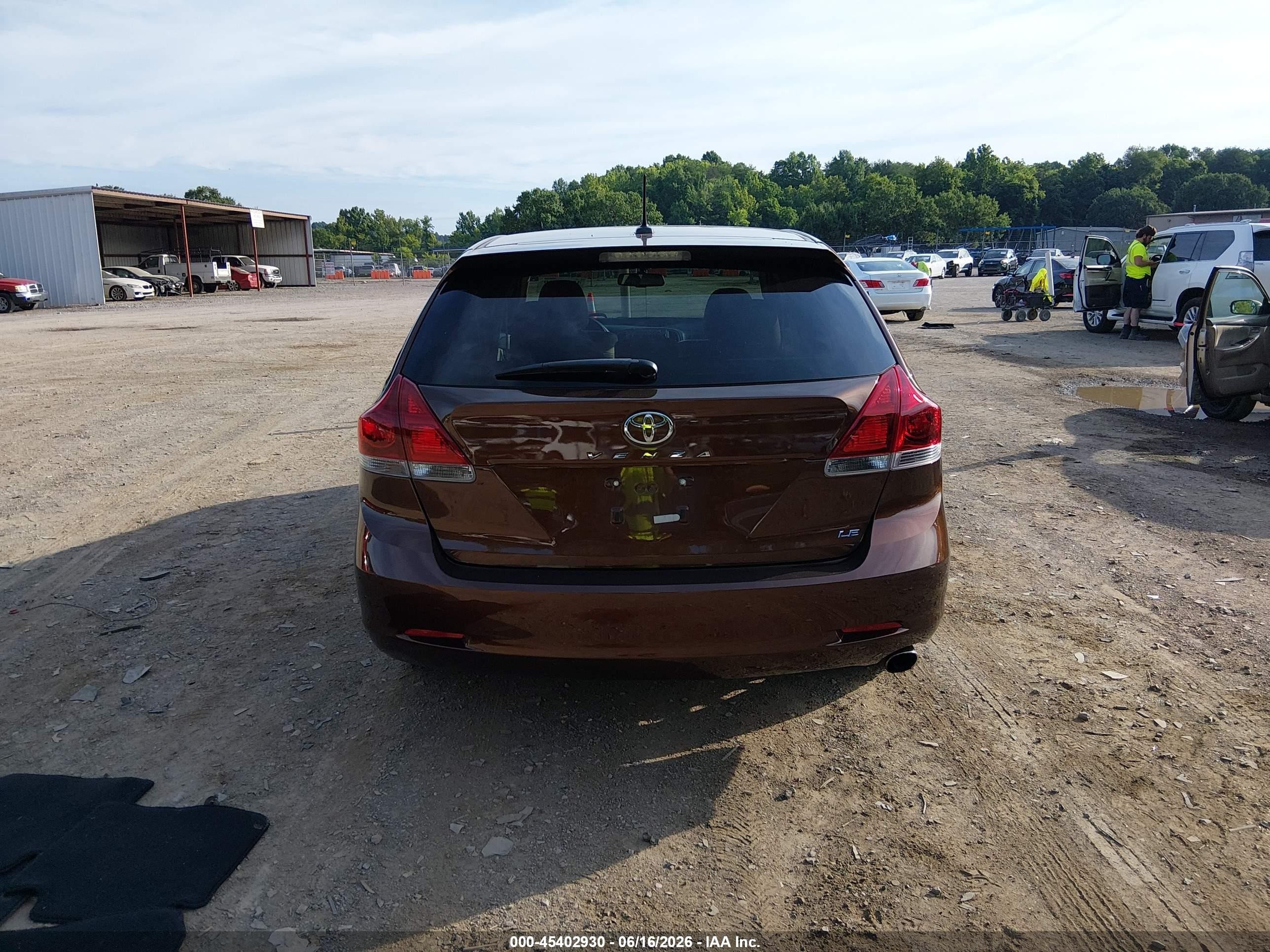 2013 Toyota Venza Le Brown vin: 4T3ZA3BB3DU081016