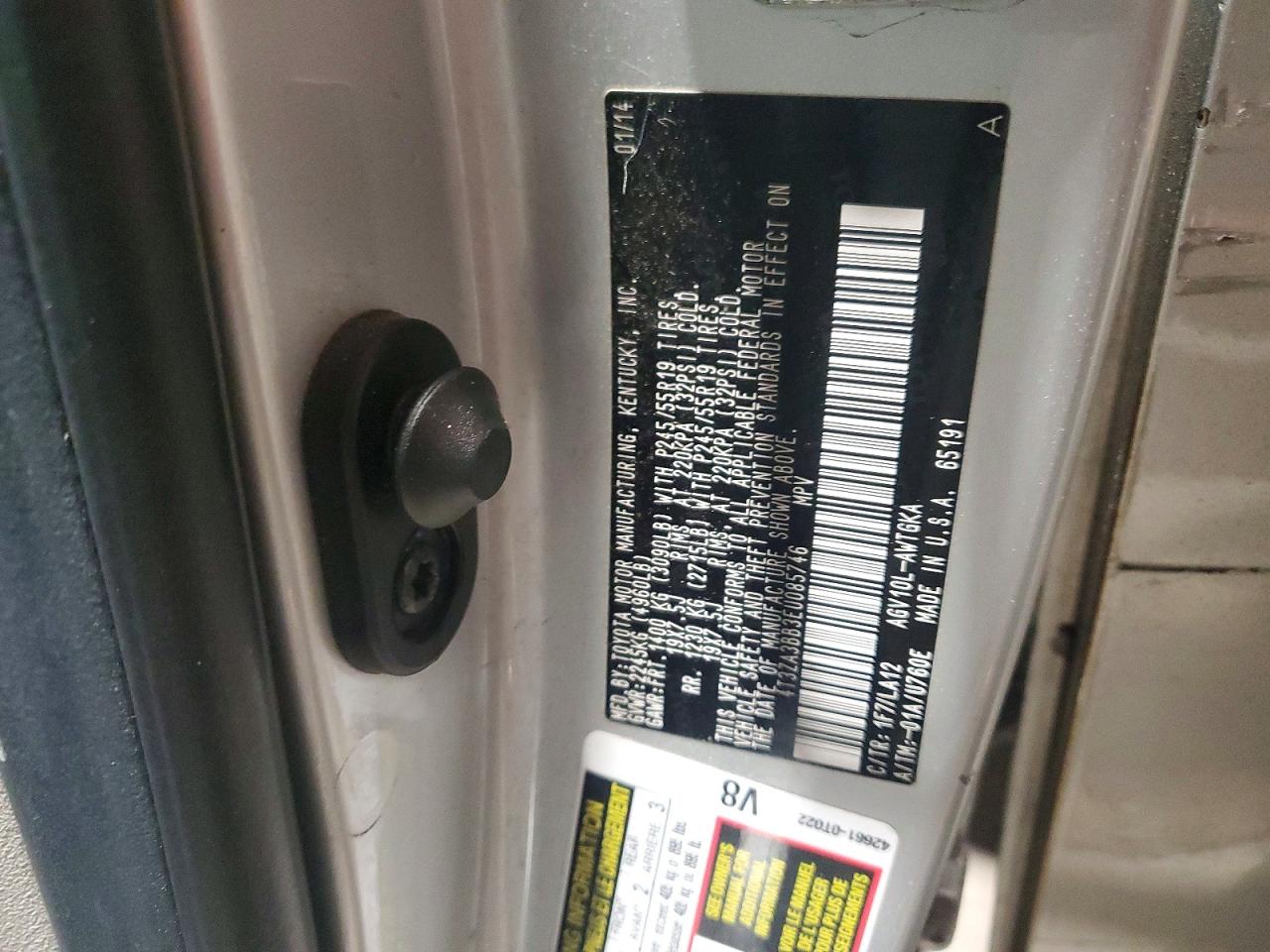 2014 Toyota Venza Xle Silver vin: 4T3ZA3BB3EU085746