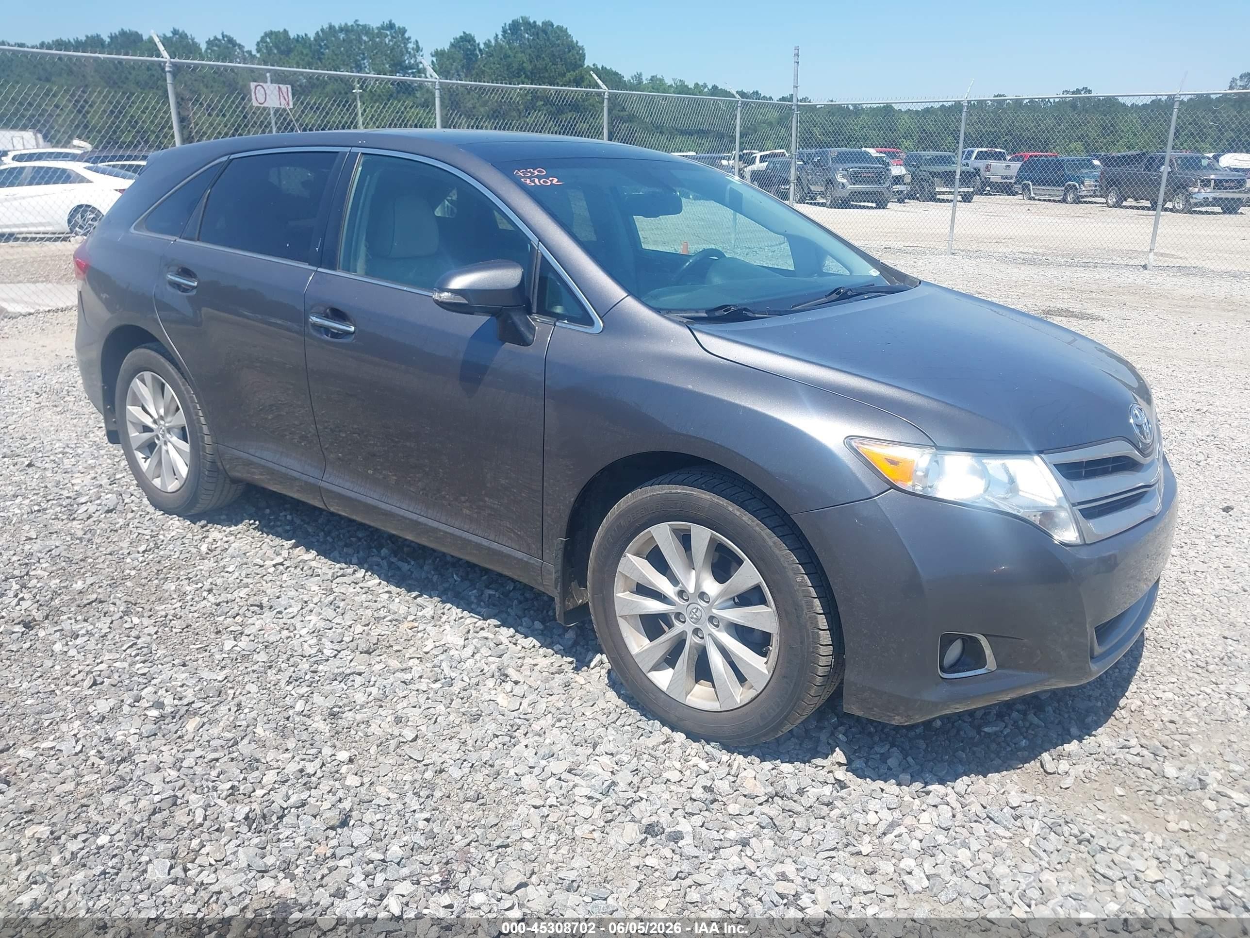 2014 Toyota Venza Xle Gray vin: 4T3ZA3BB3EU086489