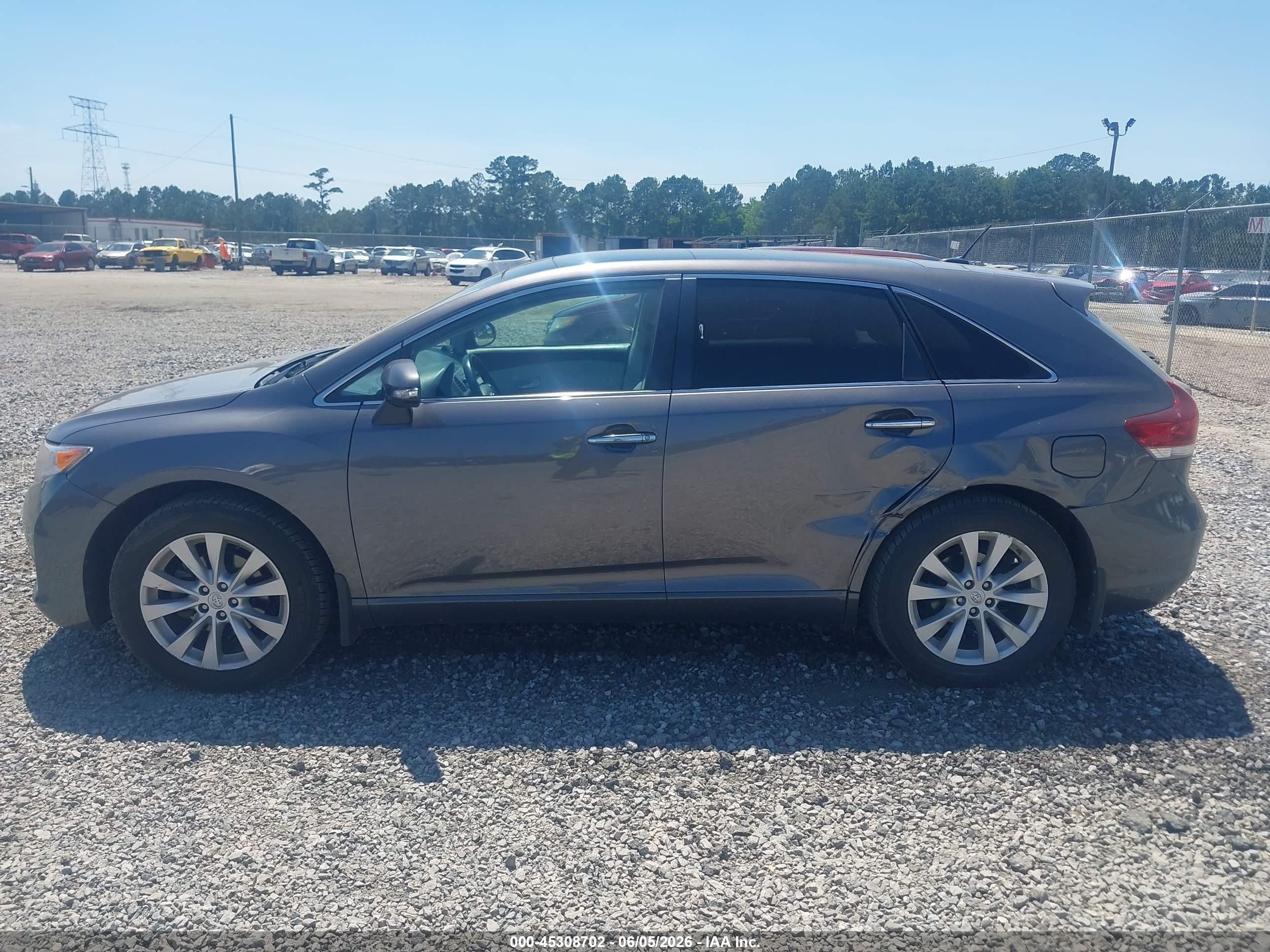 2014 Toyota Venza Xle Gray vin: 4T3ZA3BB3EU086489