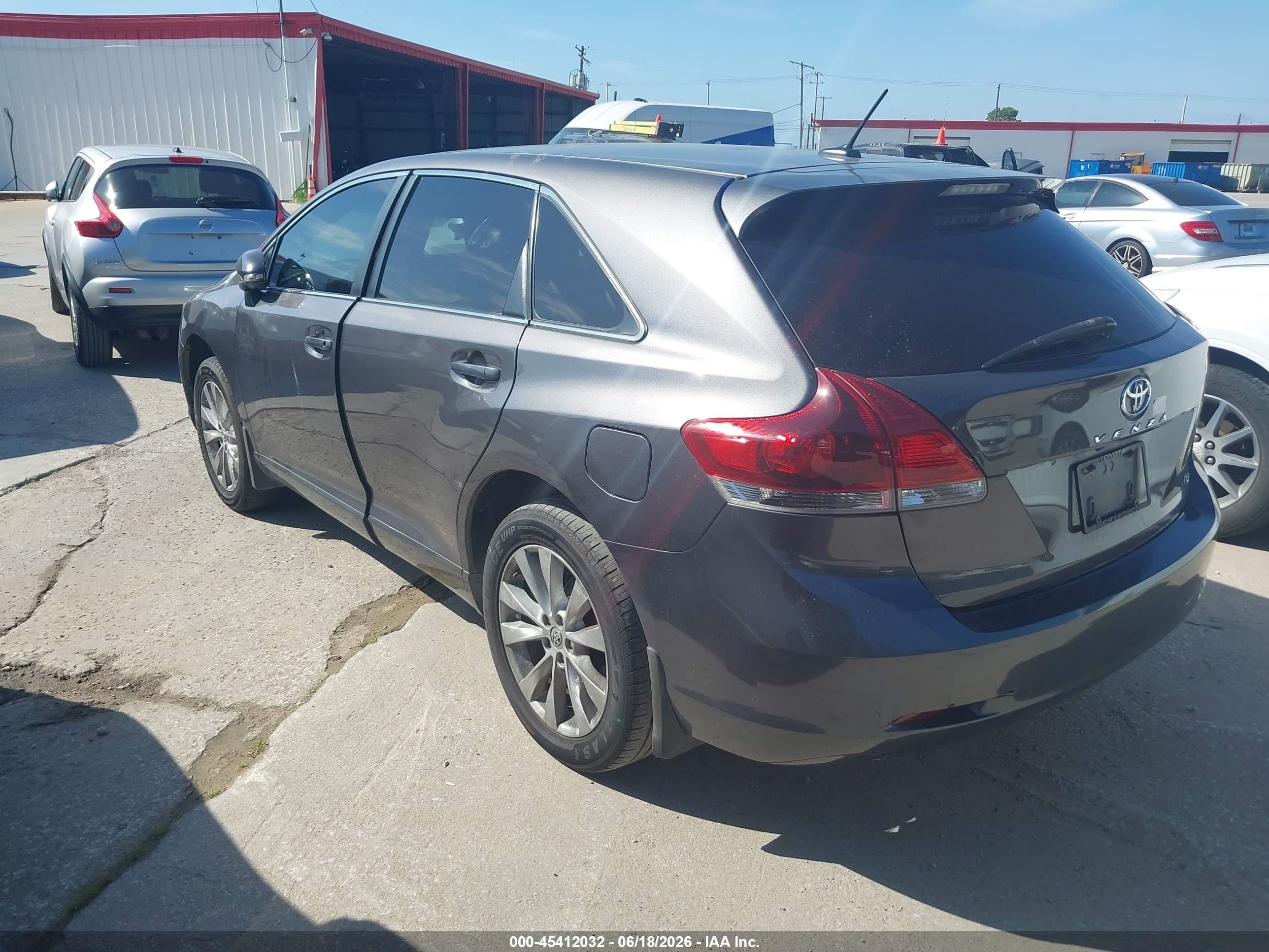 2015 Toyota Venza Le Gray vin: 4T3ZA3BB3FU093363