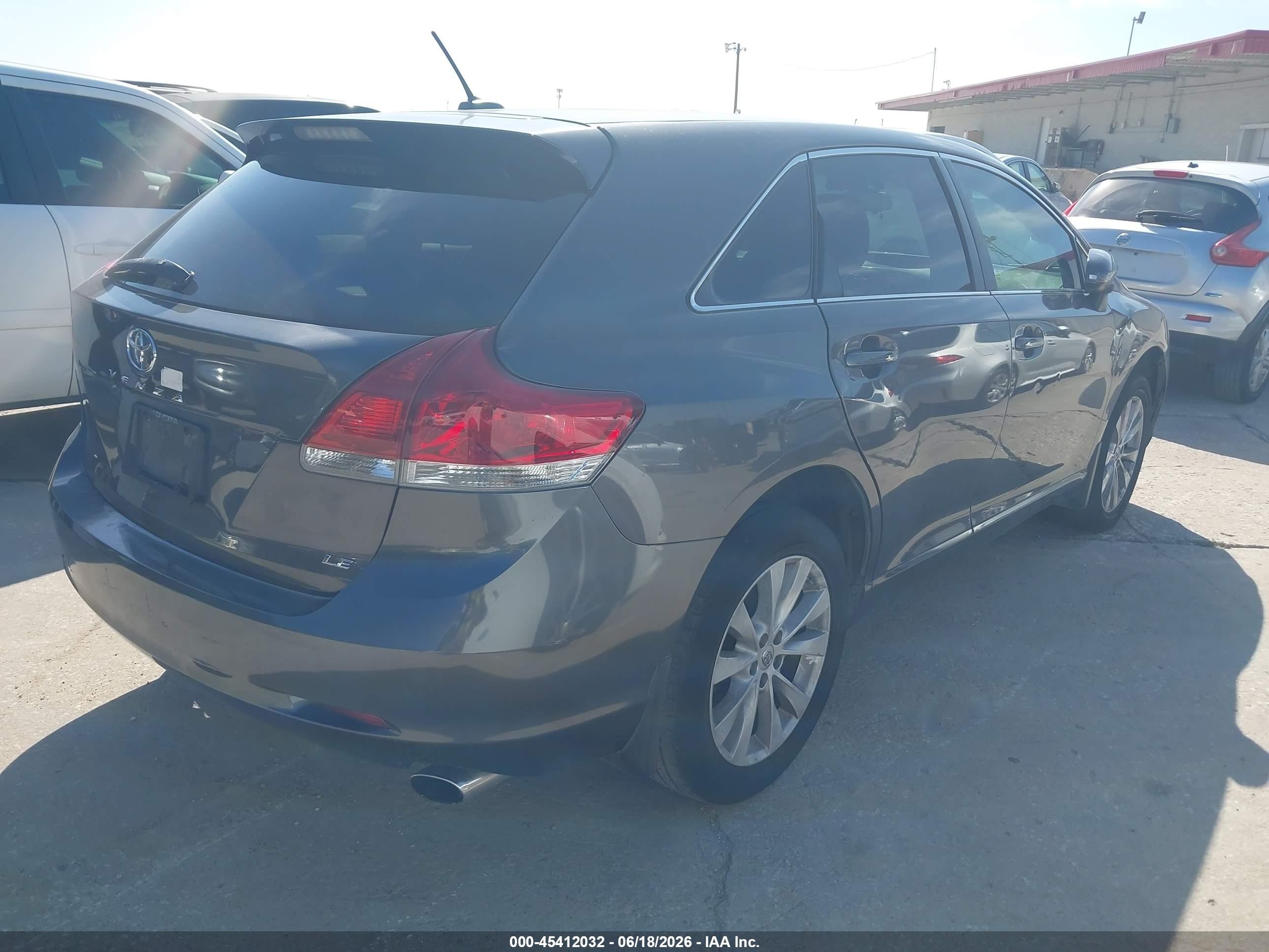 2015 Toyota Venza Le Gray vin: 4T3ZA3BB3FU093363