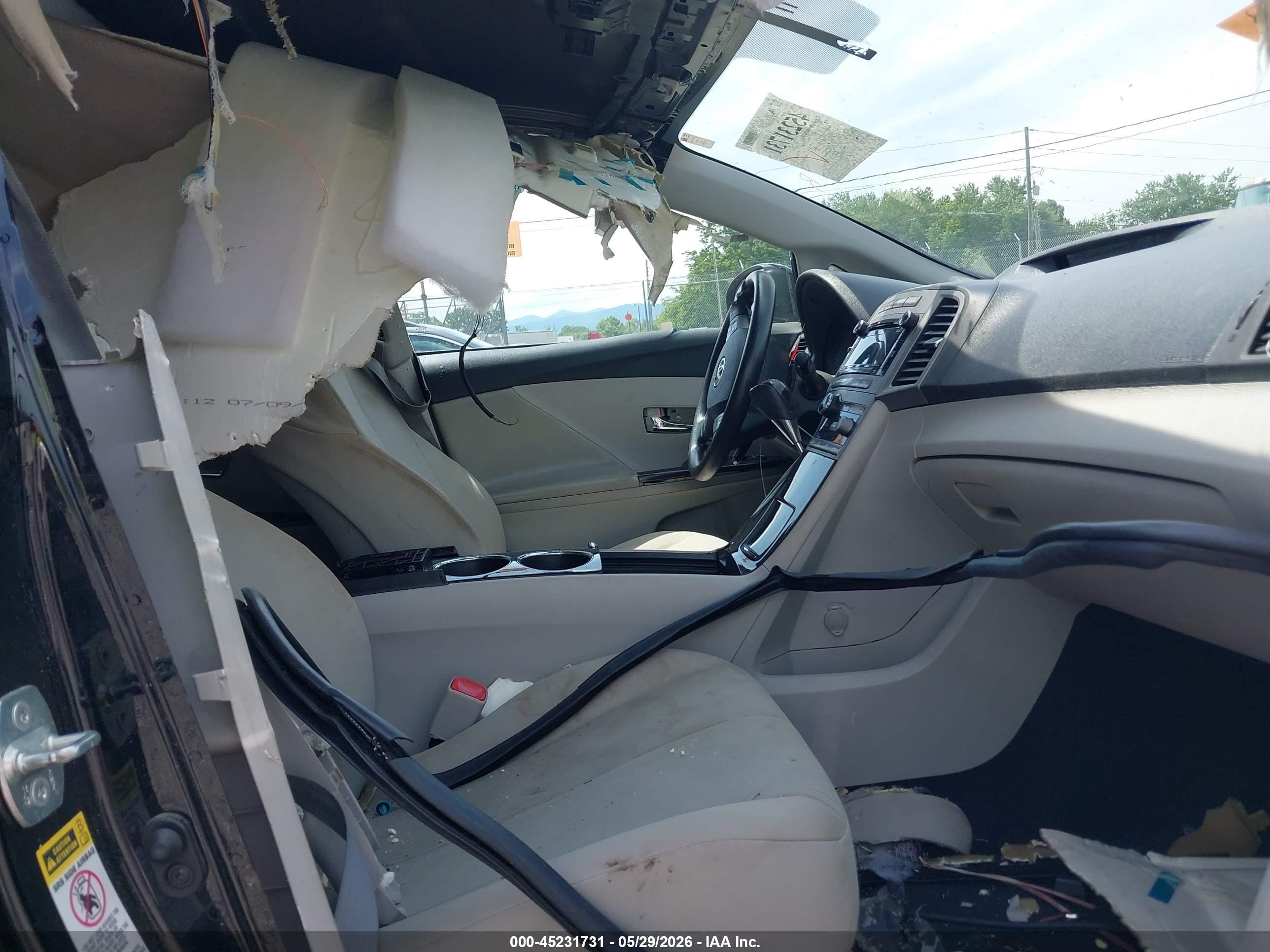 2010 Toyota Venza   Black vin: 4T3ZA3BB4AU036596