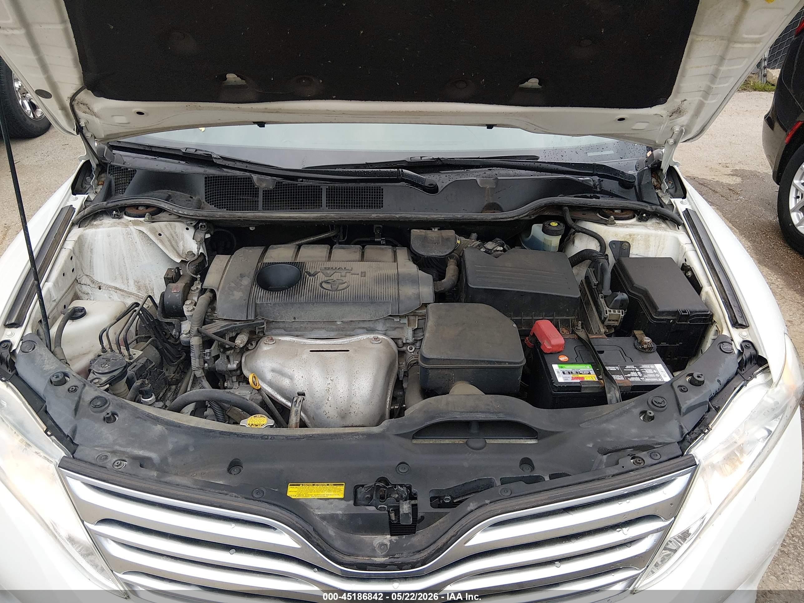 2011 Toyota Venza   White vin: 4T3ZA3BB4BU053206