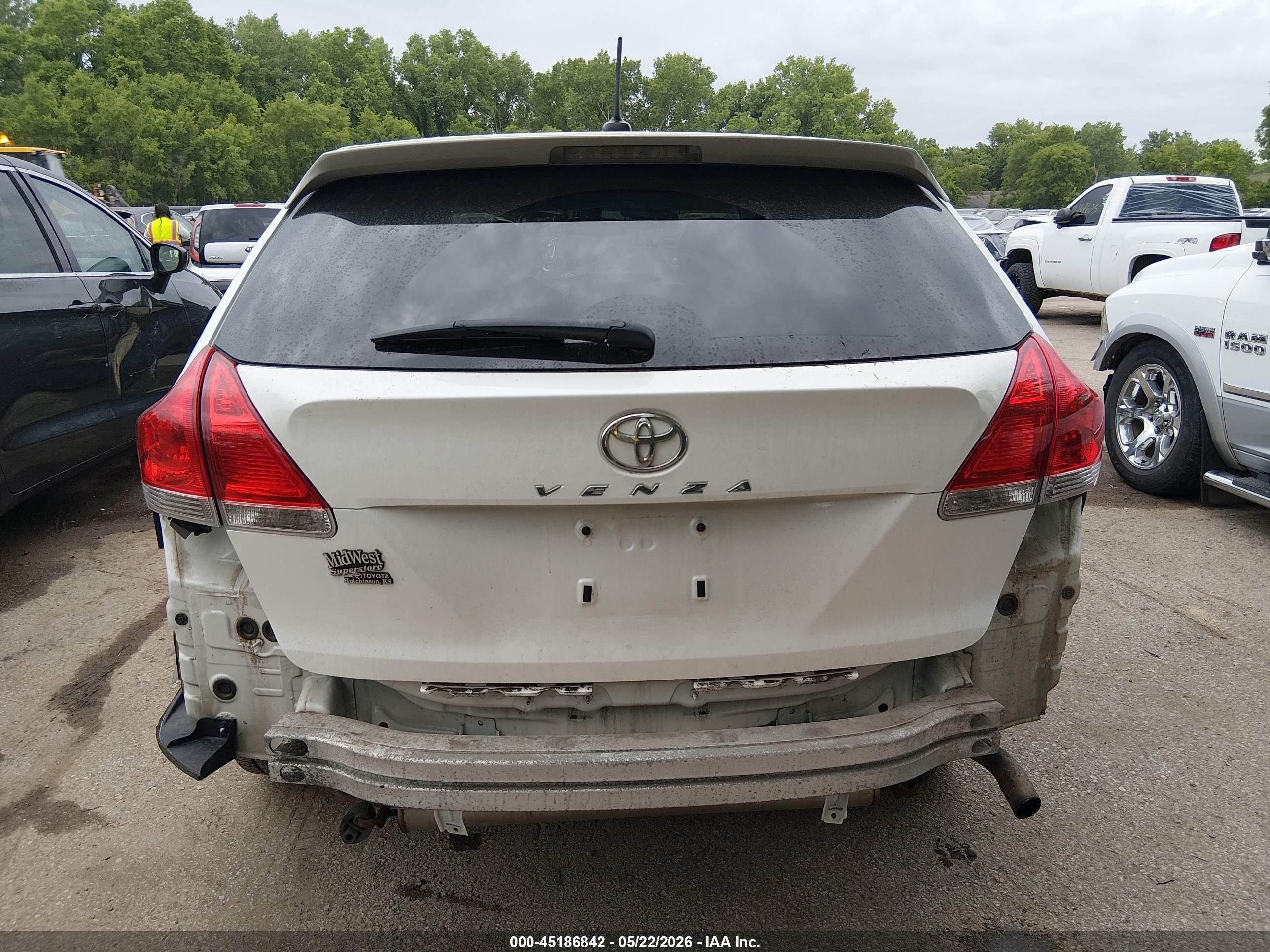2011 Toyota Venza   White vin: 4T3ZA3BB4BU053206