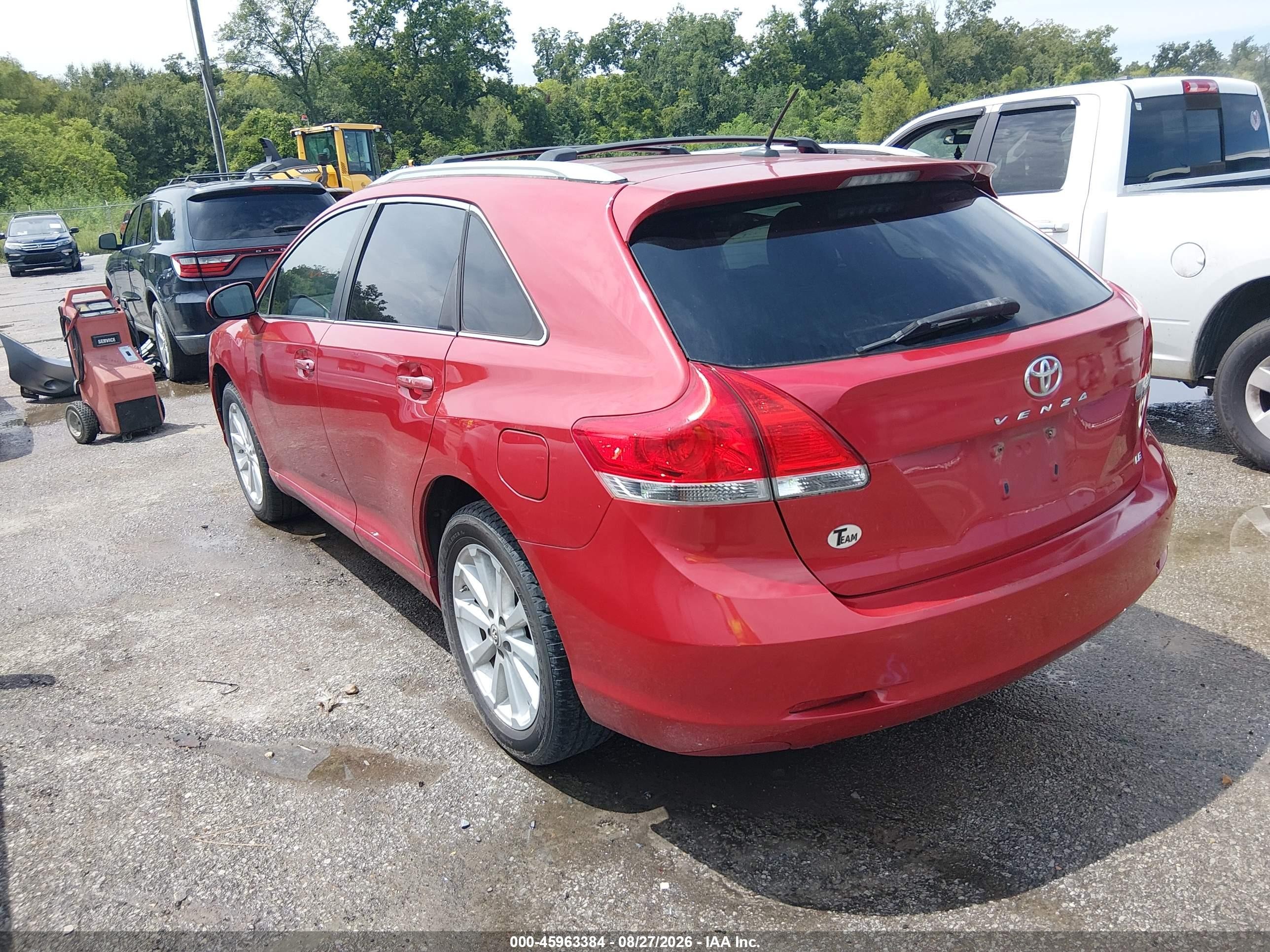 2012 Toyota Venza Le Red vin: 4T3ZA3BB4CU061436