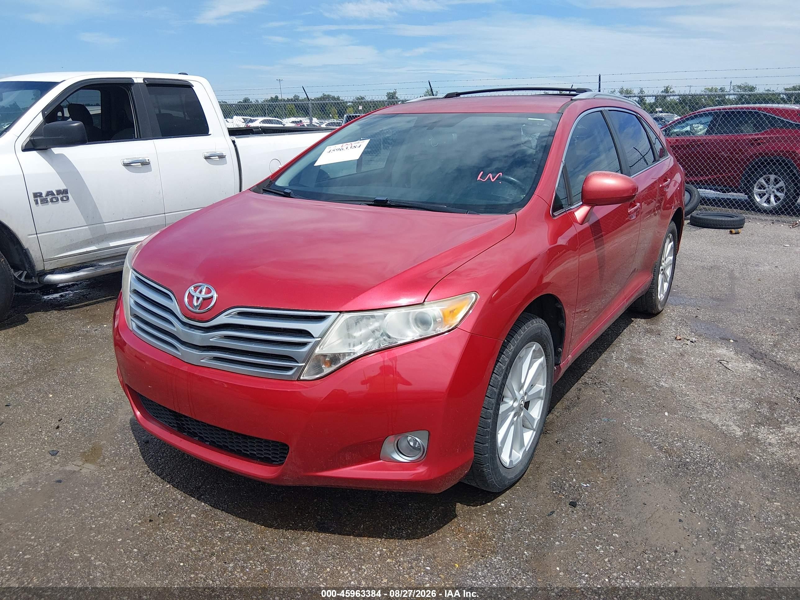 2012 Toyota Venza Le Red vin: 4T3ZA3BB4CU061436