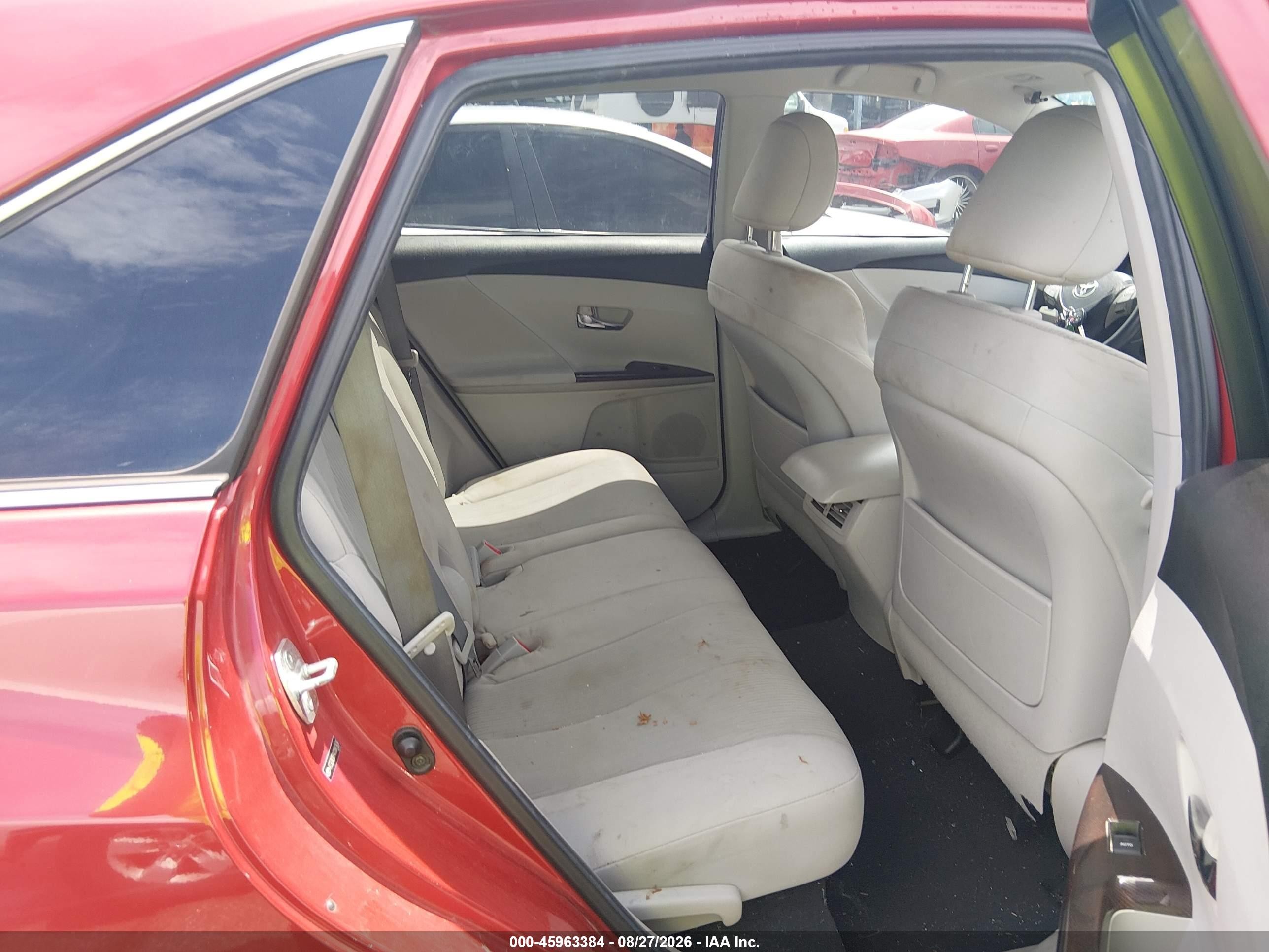 2012 Toyota Venza Le Red vin: 4T3ZA3BB4CU061436