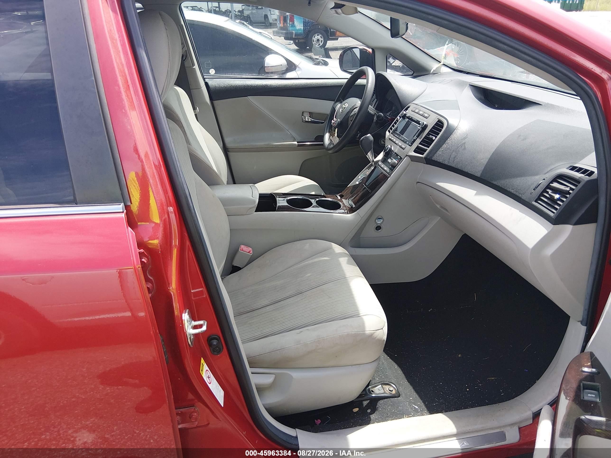 2012 Toyota Venza Le Red vin: 4T3ZA3BB4CU061436