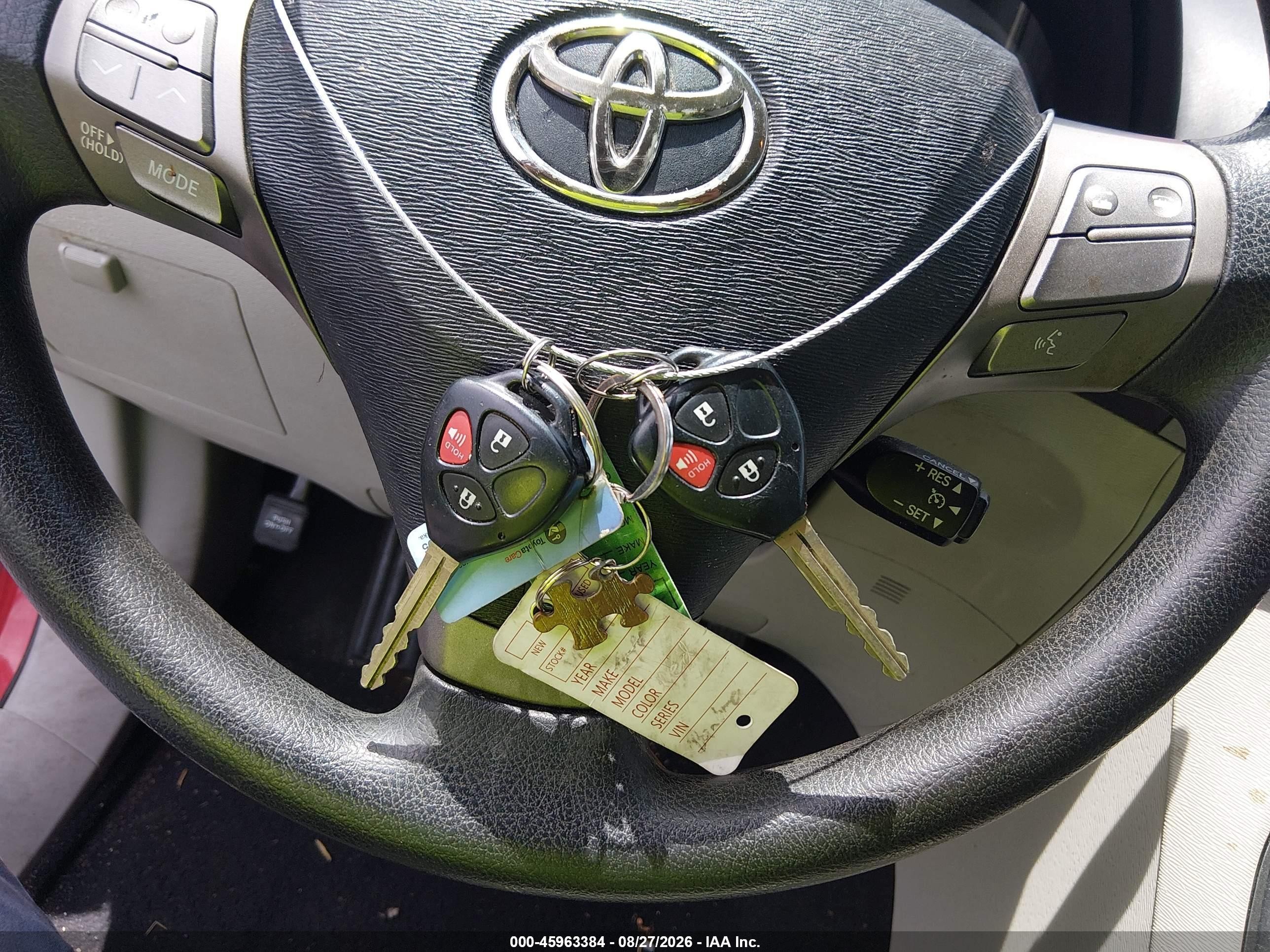 2012 Toyota Venza Le Red vin: 4T3ZA3BB4CU061436