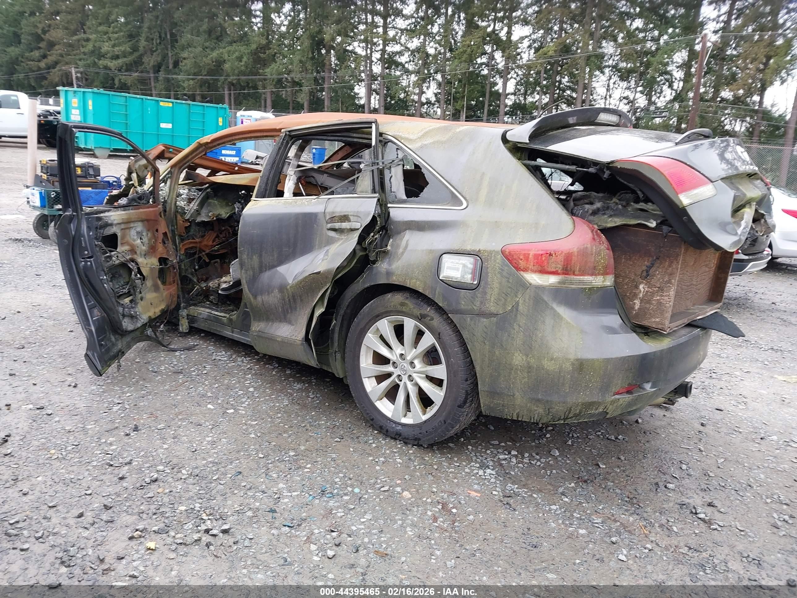 2013 Toyota Venza Le Серый vin: 4T3ZA3BB4DU076116