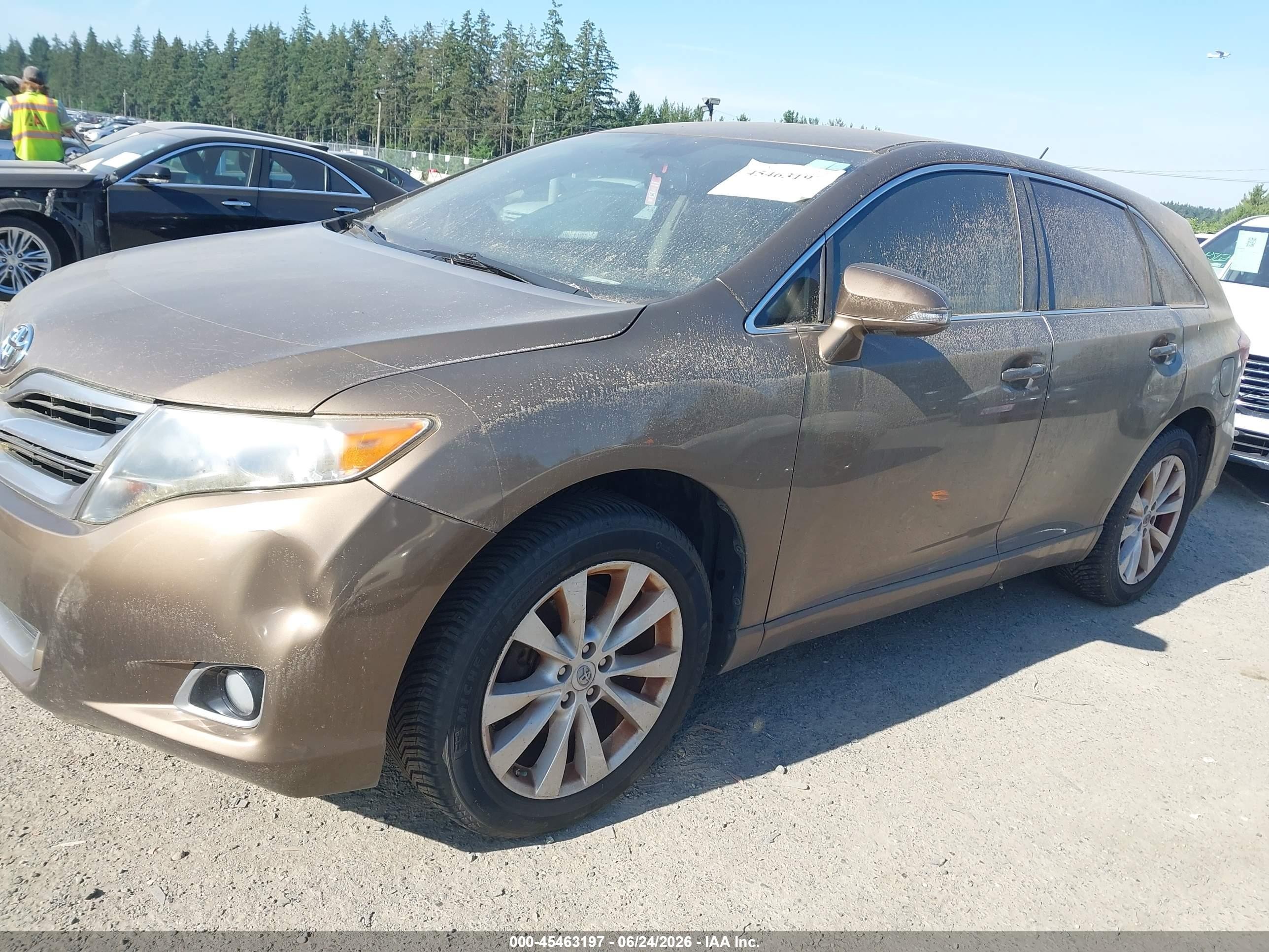 2013 Toyota Venza Le Brown vin: 4T3ZA3BB4DU077007