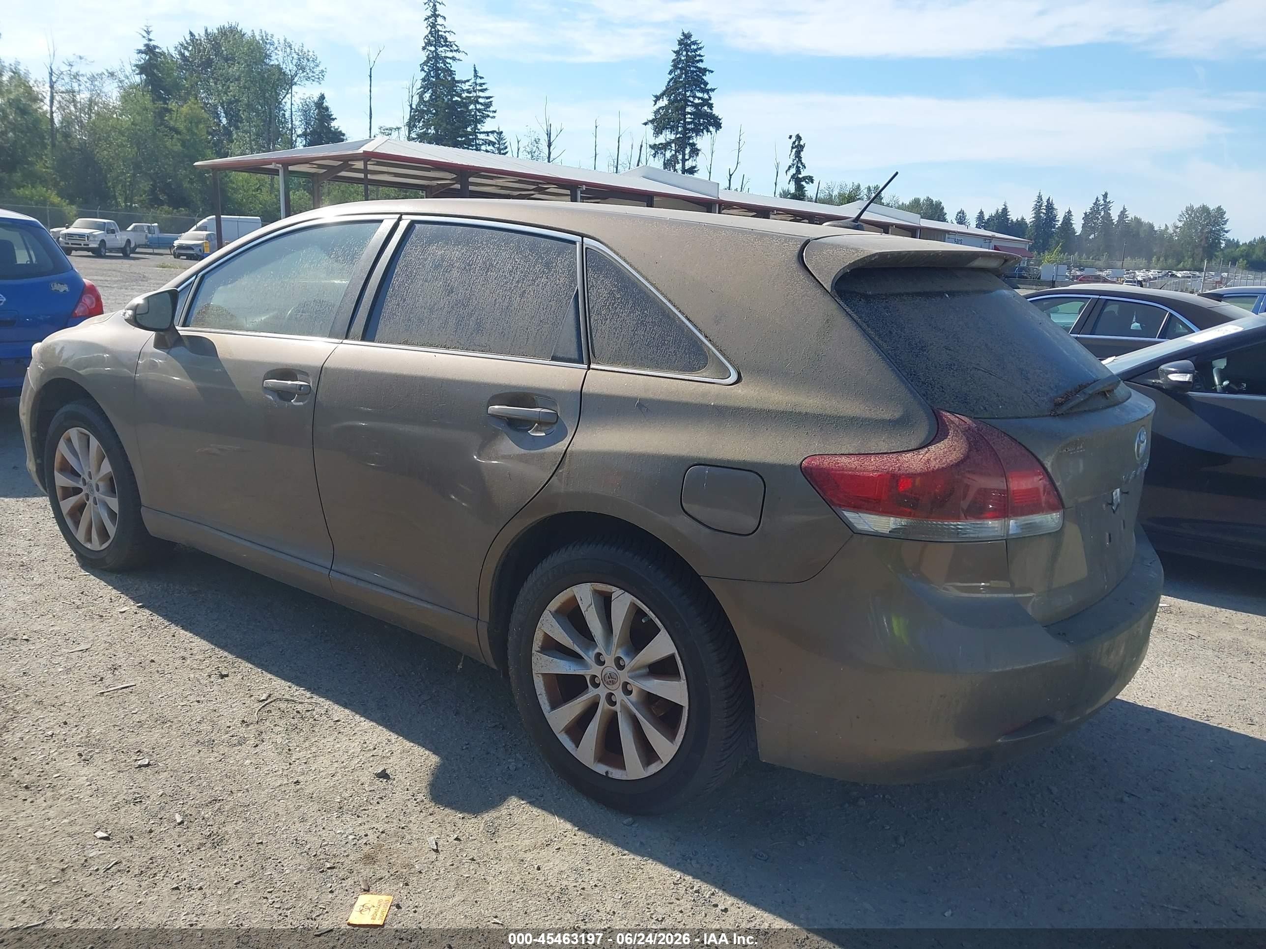 2013 Toyota Venza Le Brown vin: 4T3ZA3BB4DU077007