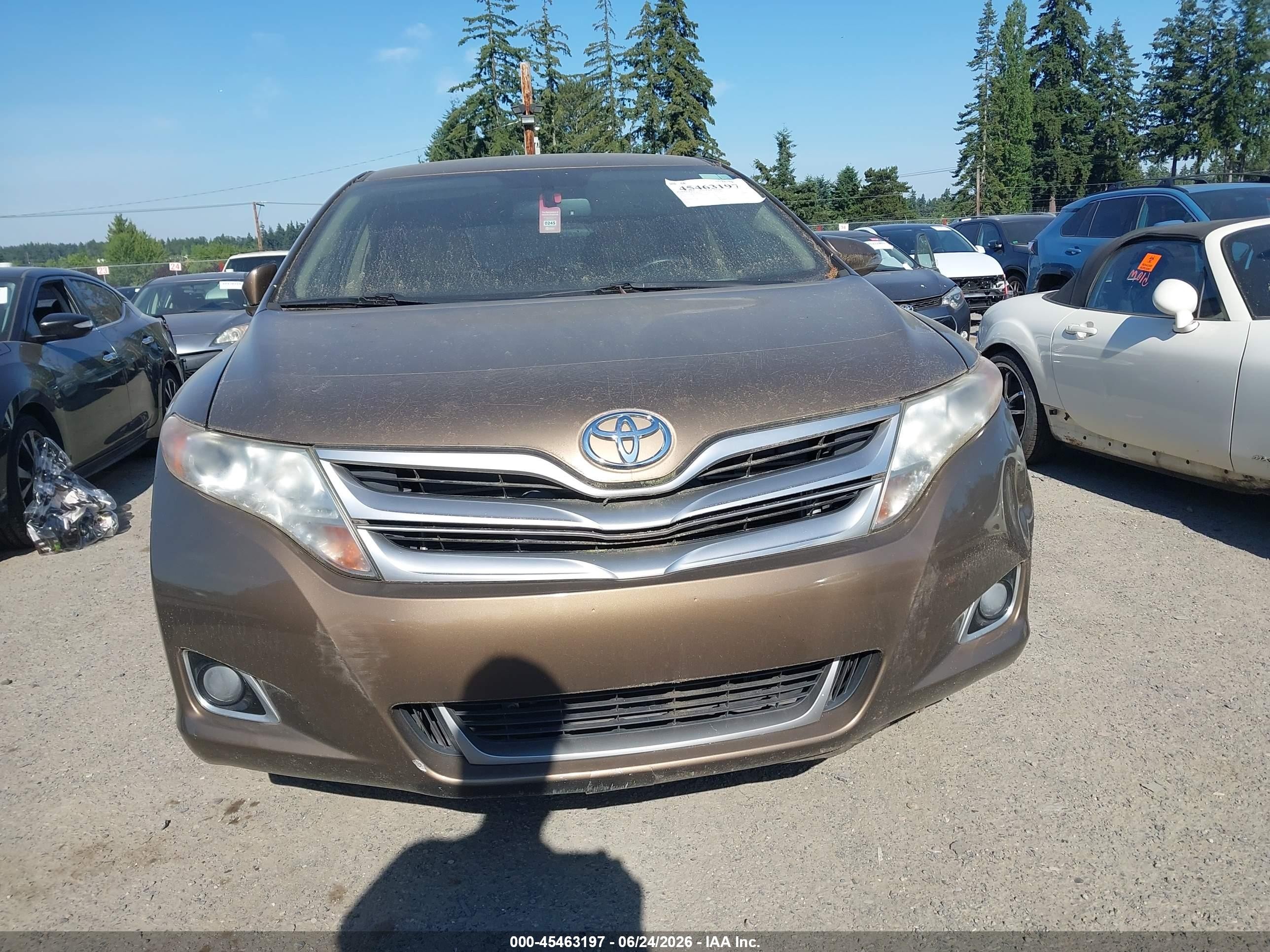 2013 Toyota Venza Le Brown vin: 4T3ZA3BB4DU077007