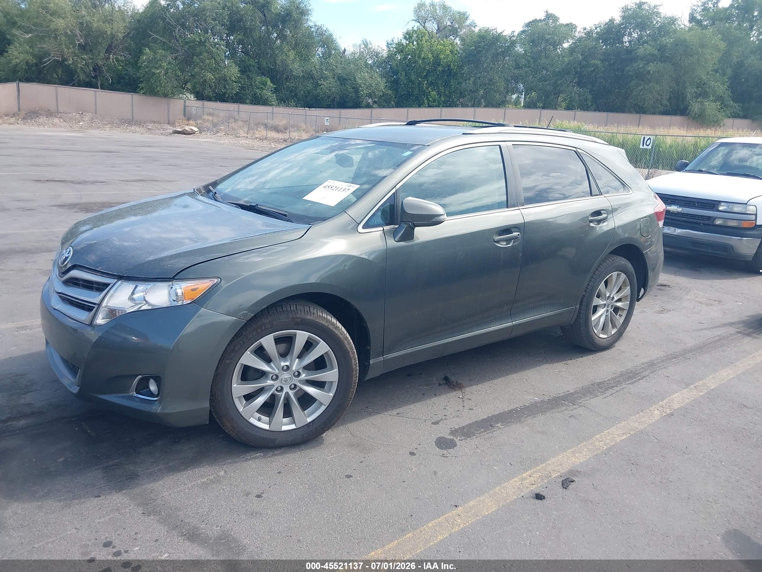 2013 Toyota Venza Le Blue vin: 4T3ZA3BB4DU079212