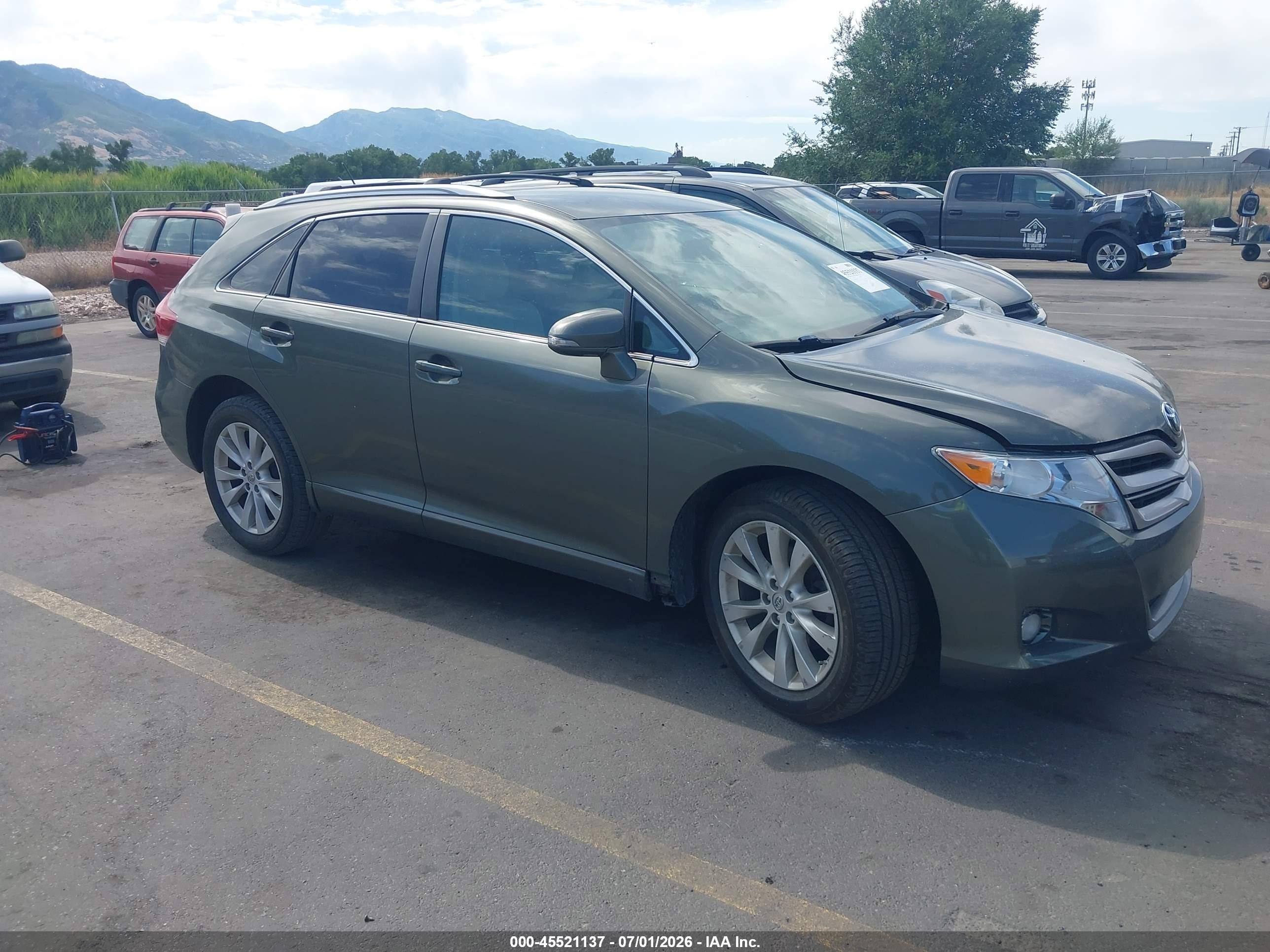 2013 Toyota Venza Le Blue vin: 4T3ZA3BB4DU079212