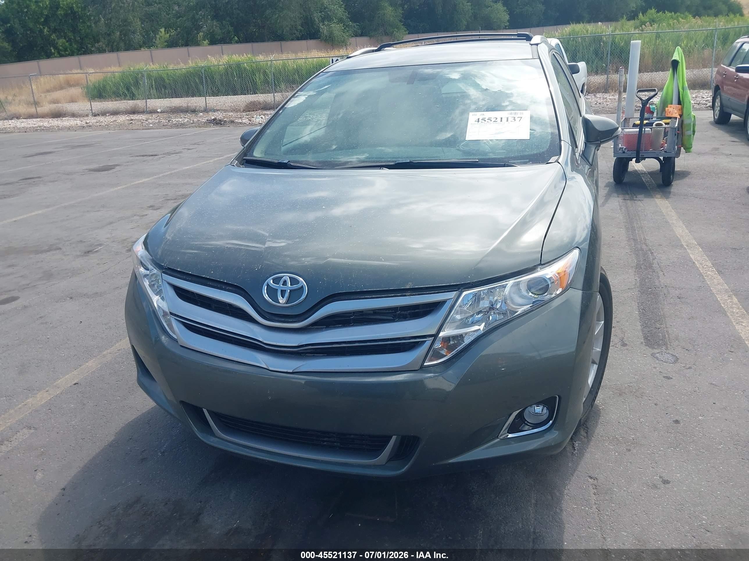 2013 Toyota Venza Le Blue vin: 4T3ZA3BB4DU079212