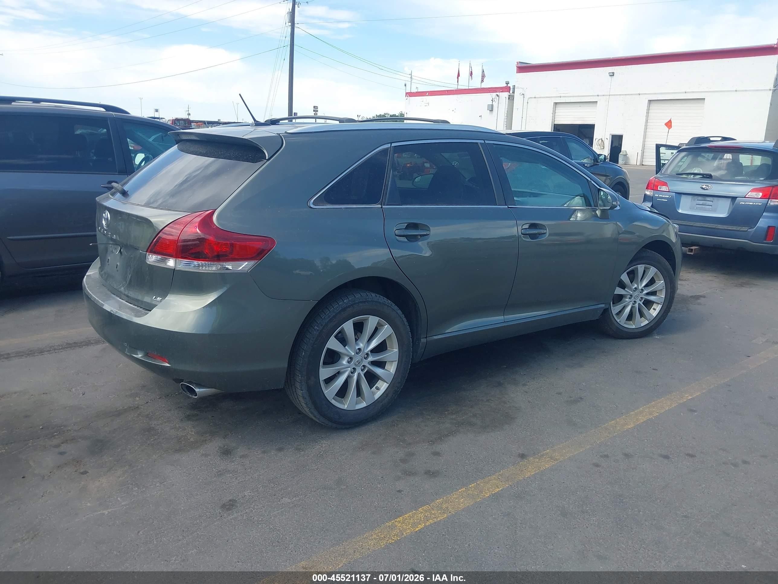 2013 Toyota Venza Le Blue vin: 4T3ZA3BB4DU079212