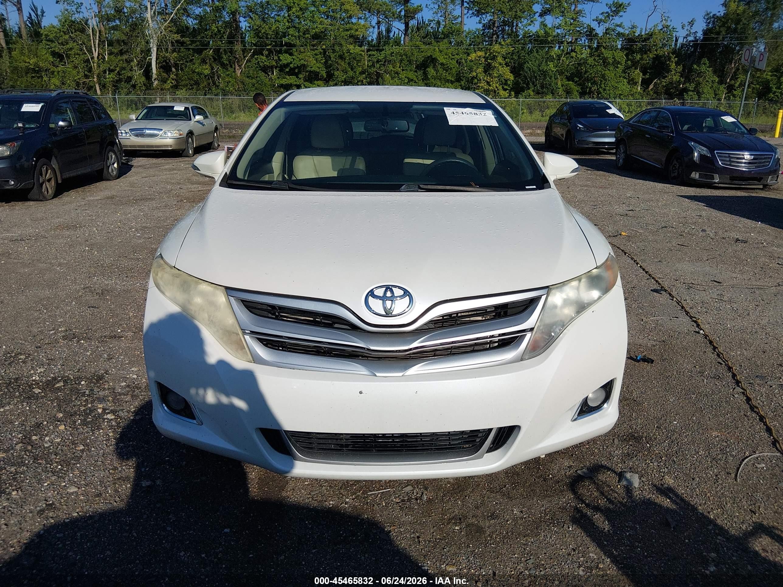 2014 Toyota Venza Le White vin: 4T3ZA3BB4EU089188