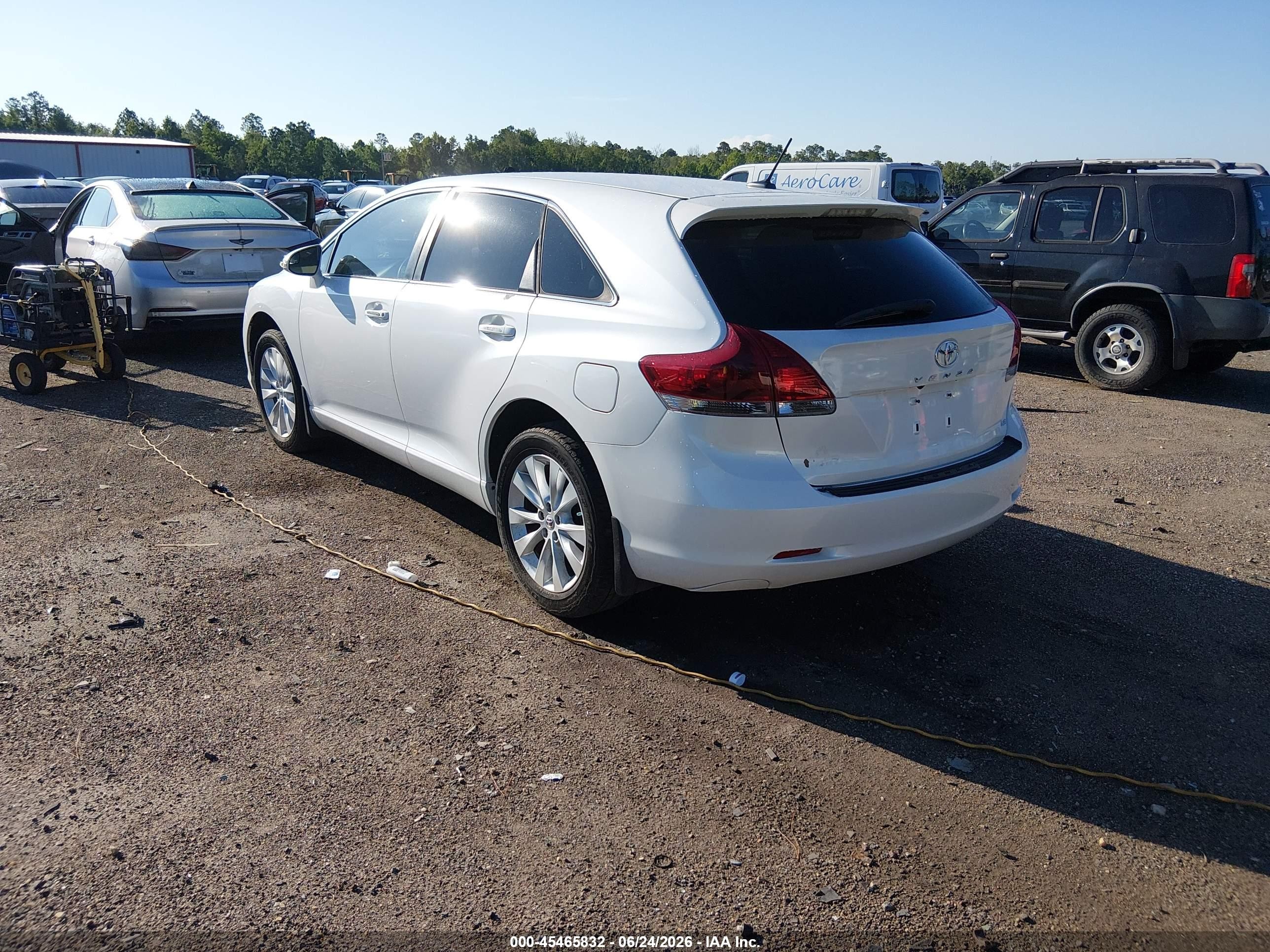 2014 Toyota Venza Le White vin: 4T3ZA3BB4EU089188