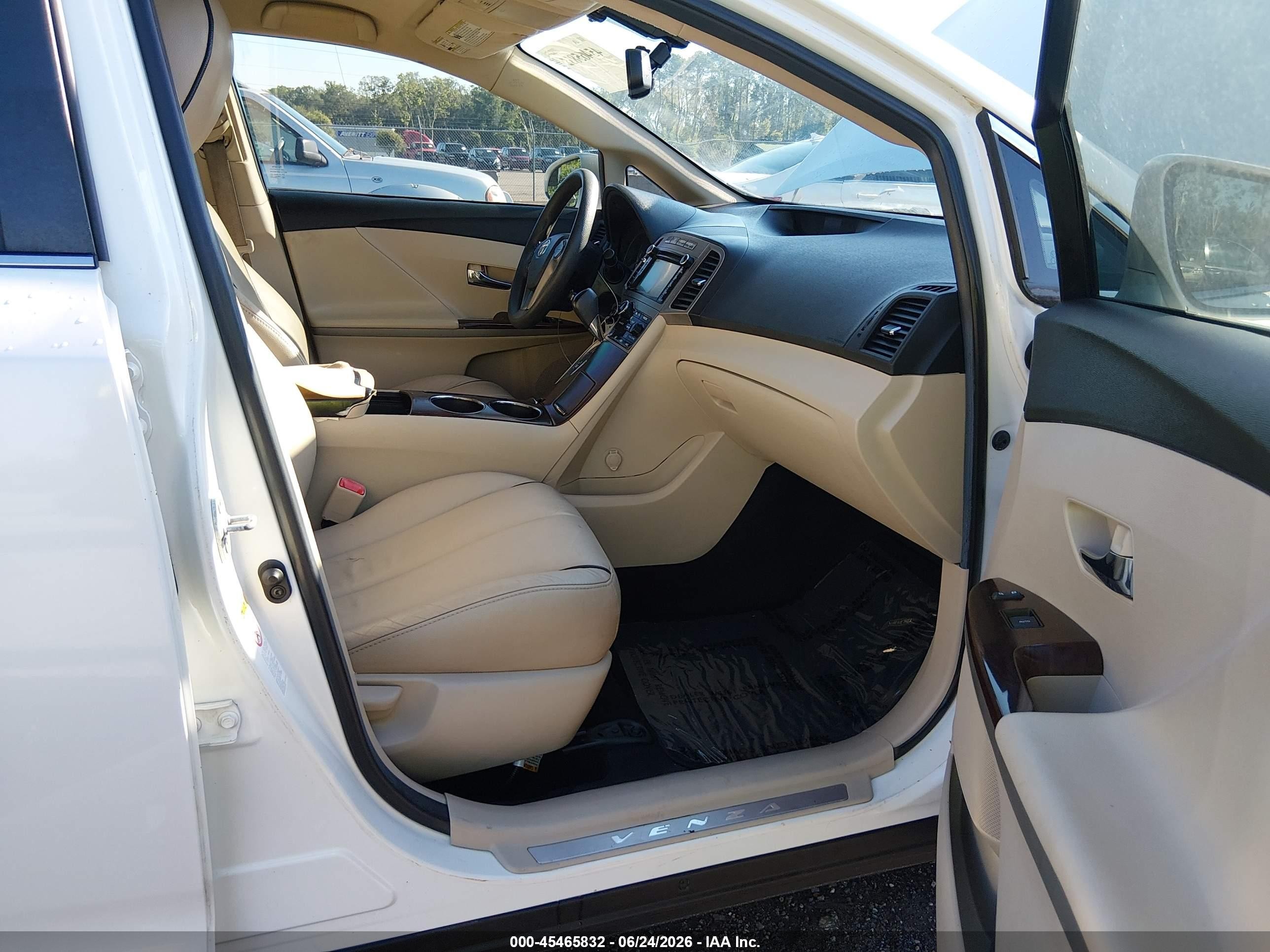 2014 Toyota Venza Le White vin: 4T3ZA3BB4EU089188