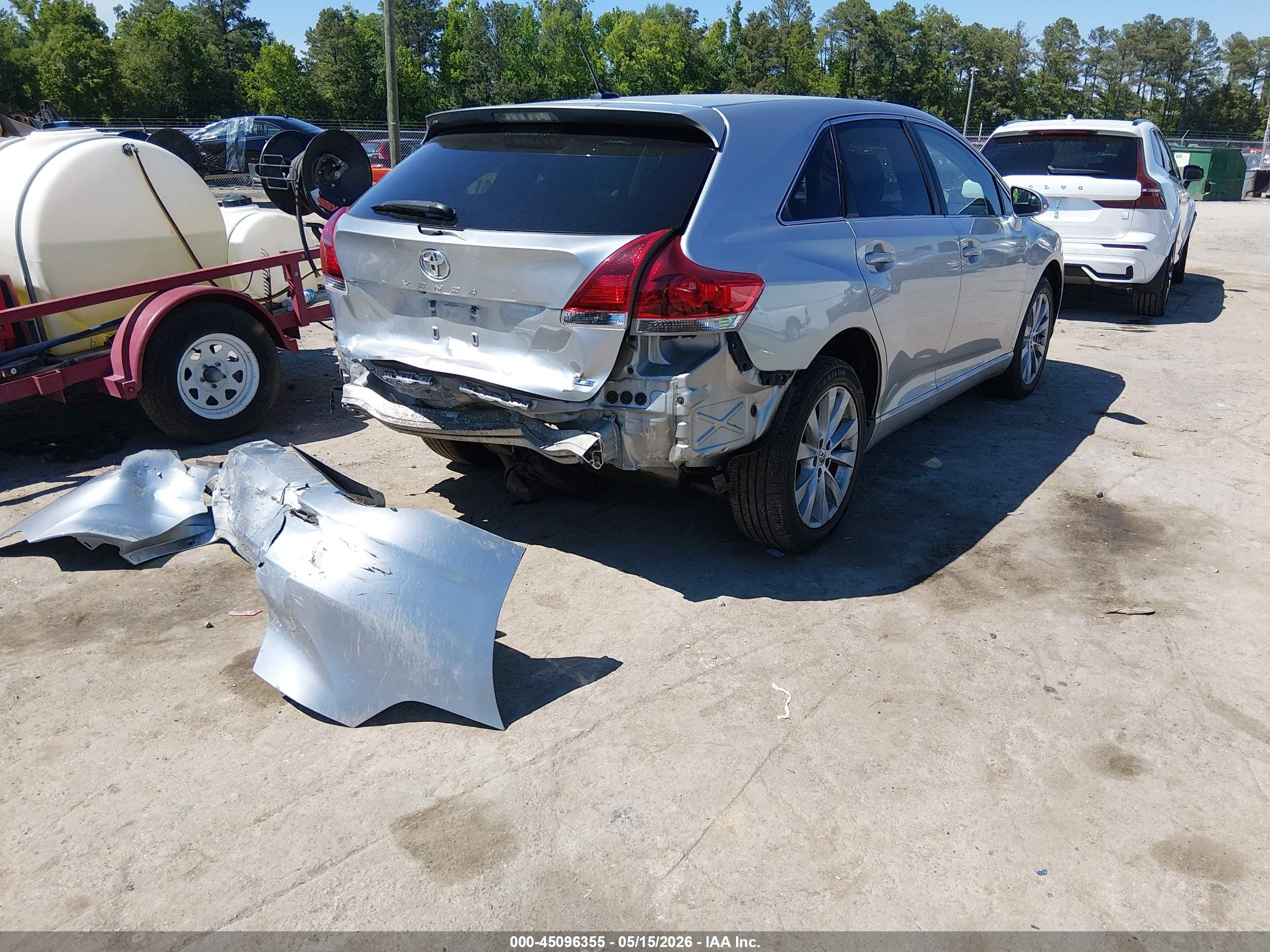 2015 Toyota Venza Le Silver vin: 4T3ZA3BB4FU091282