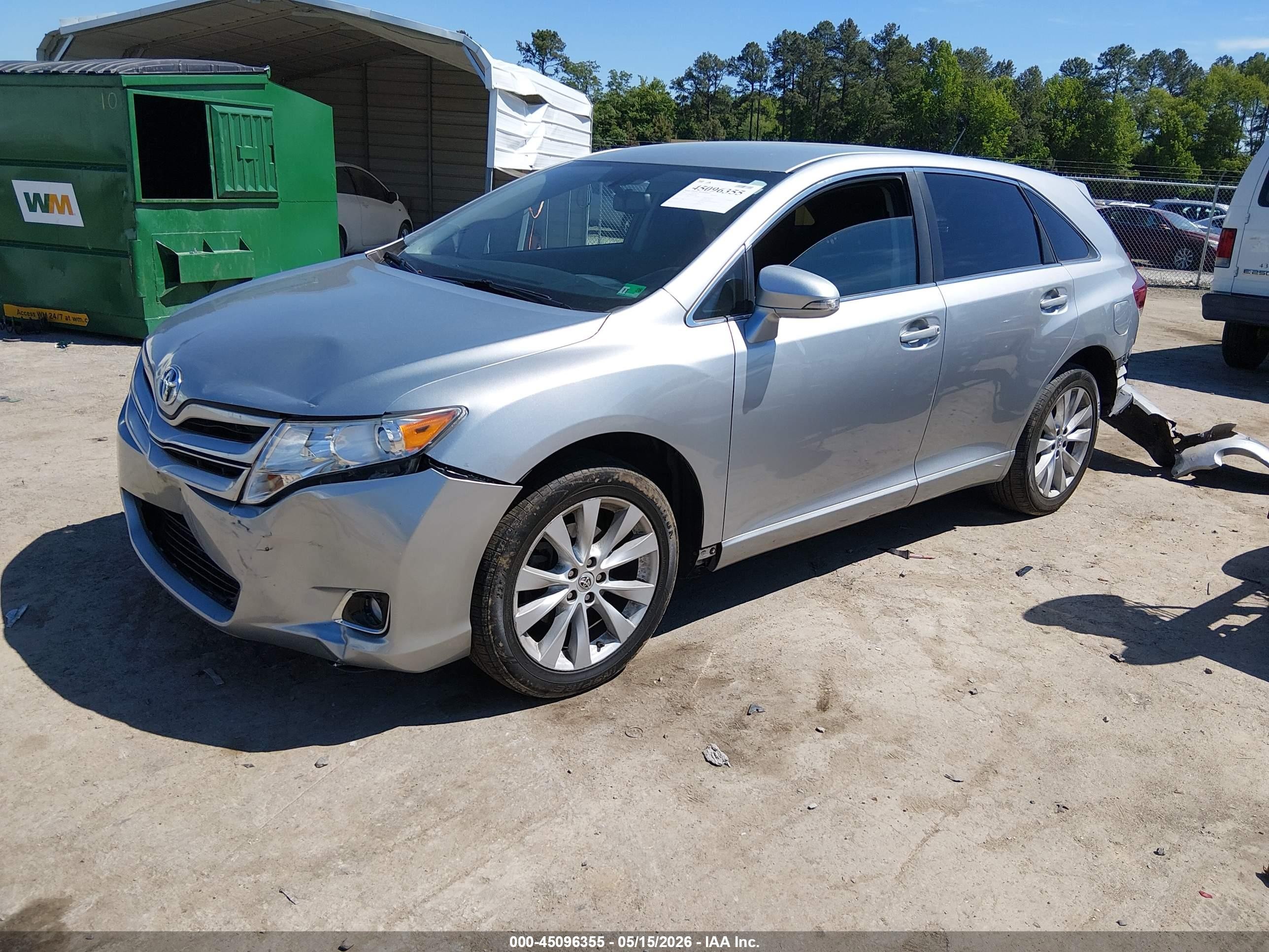 2015 Toyota Venza Le Silver vin: 4T3ZA3BB4FU091282