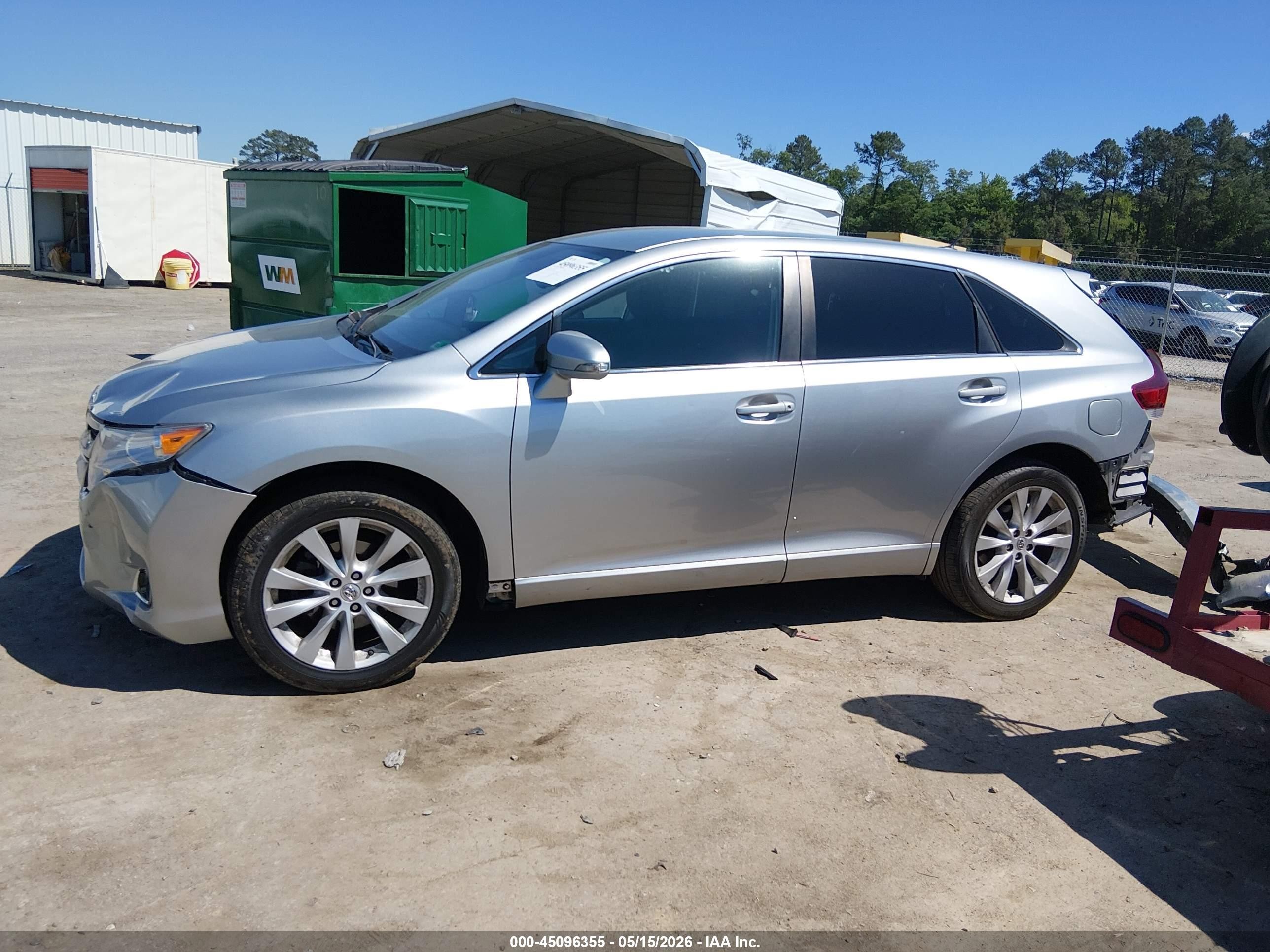 2015 Toyota Venza Le Silver vin: 4T3ZA3BB4FU091282