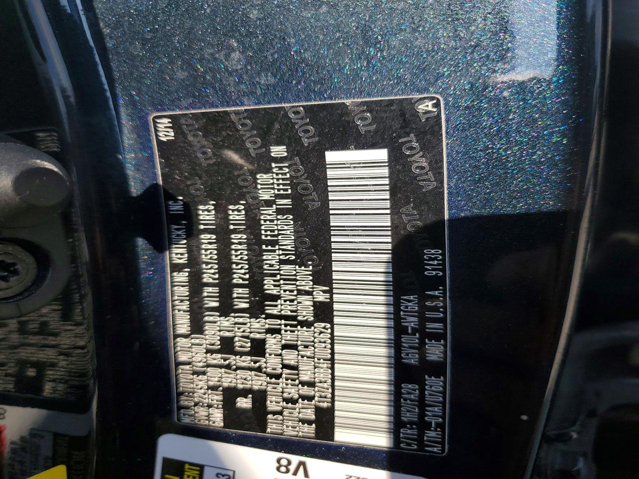 2015 Toyota Venza Le Black vin: 4T3ZA3BB4FU093629