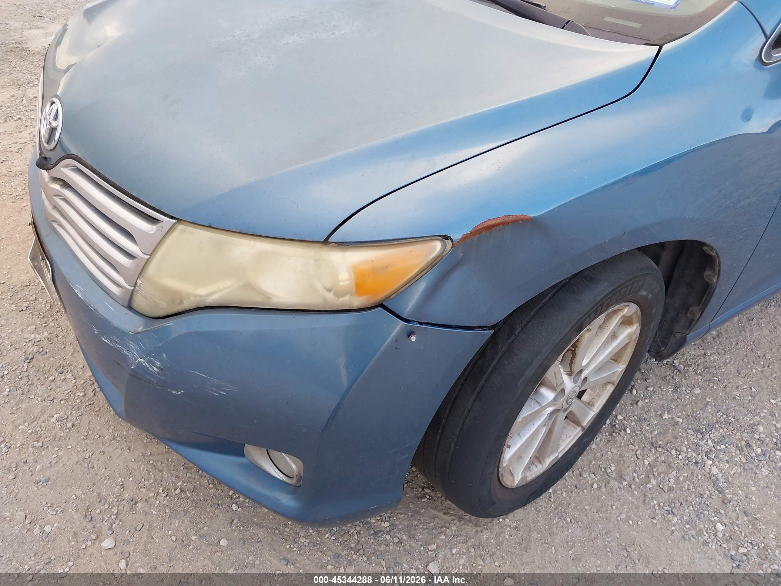 2011 Toyota Venza   Light Blue vin: 4T3ZA3BB5BU050346