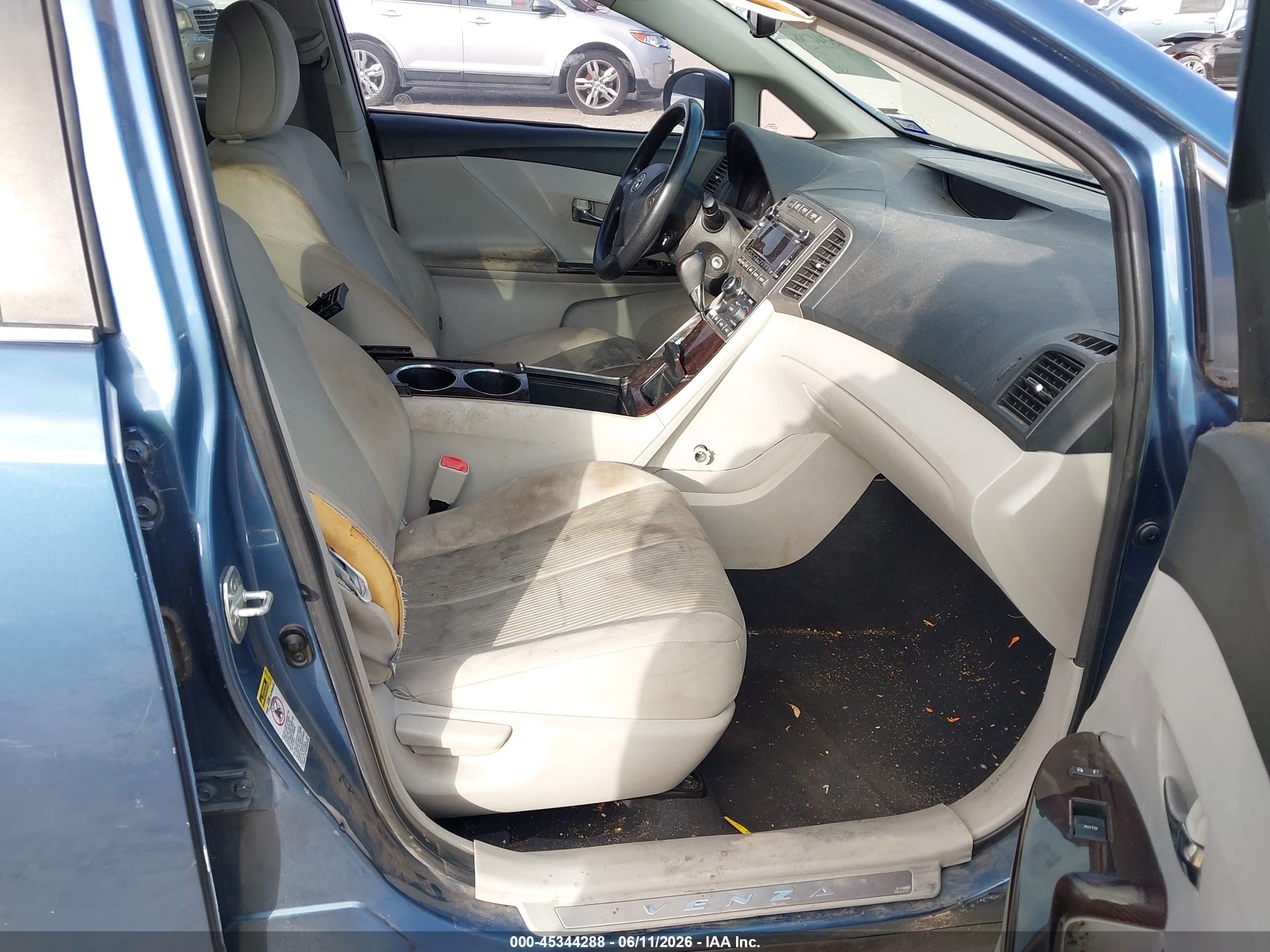 2011 Toyota Venza   Light Blue vin: 4T3ZA3BB5BU050346