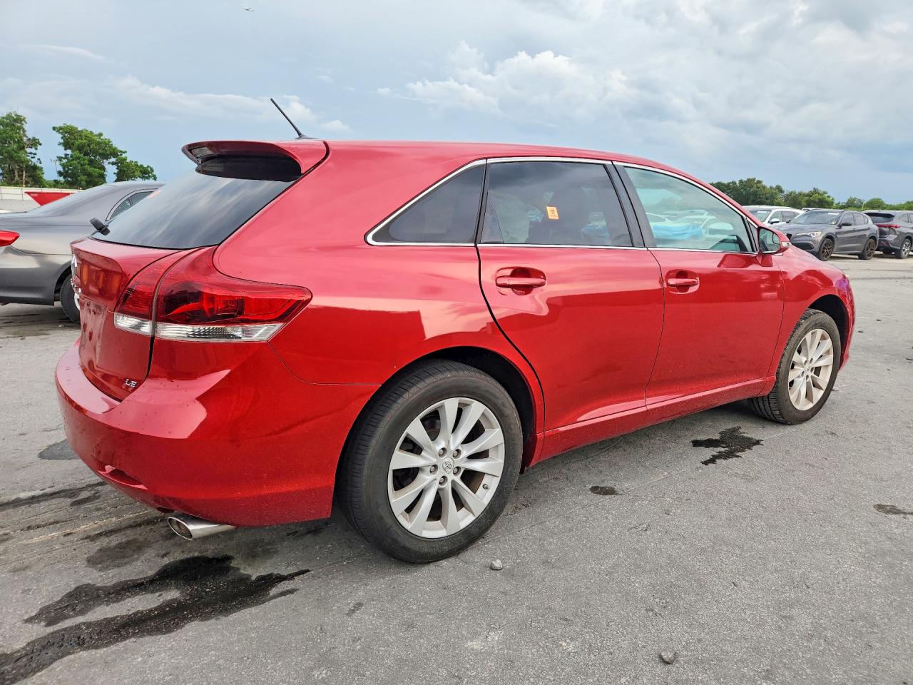 2013 Toyota Venza Le Красный vin: 4T3ZA3BB5DU064198