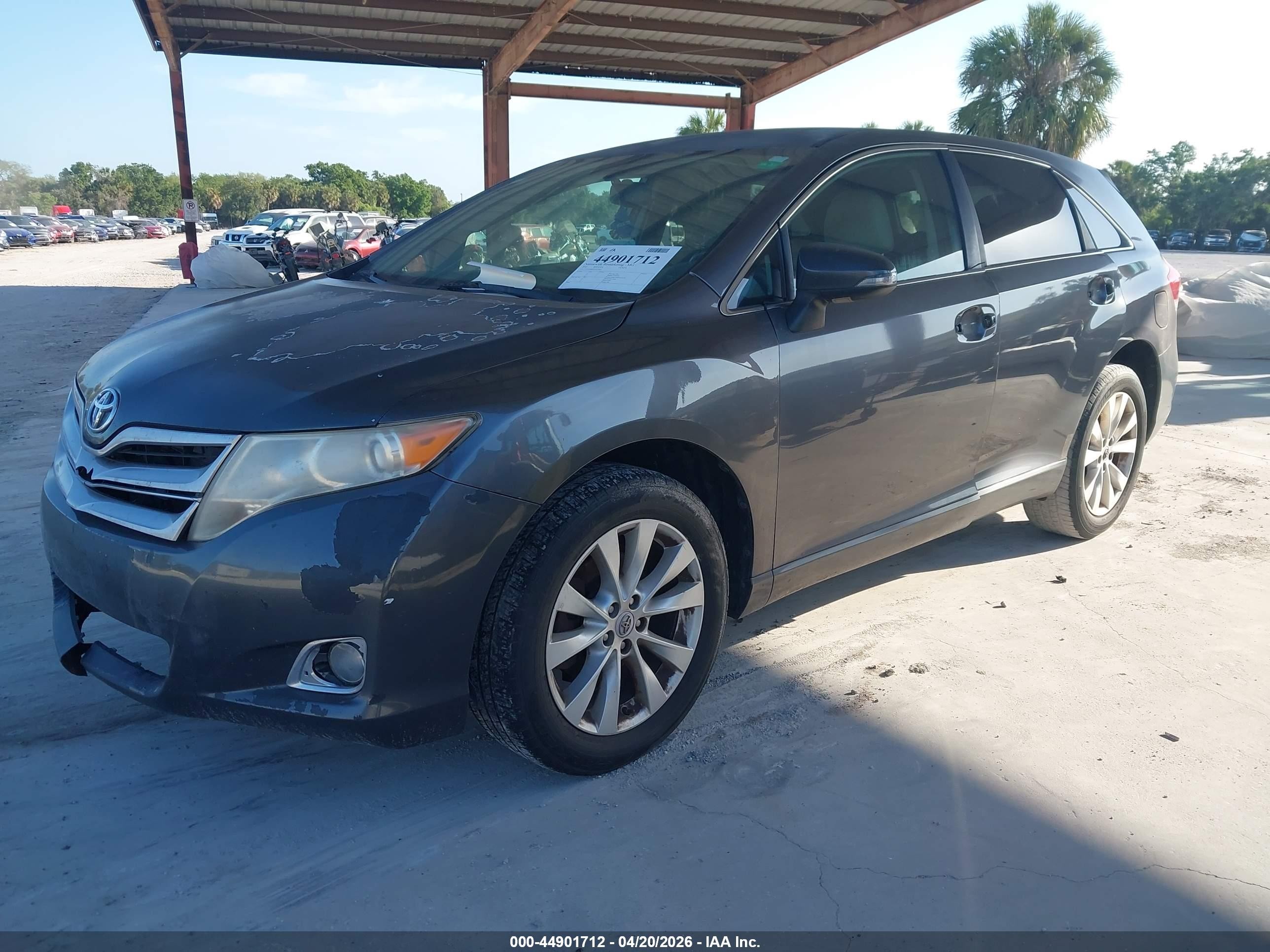 2013 Toyota Venza Le Серый vin: 4T3ZA3BB5DU073855
