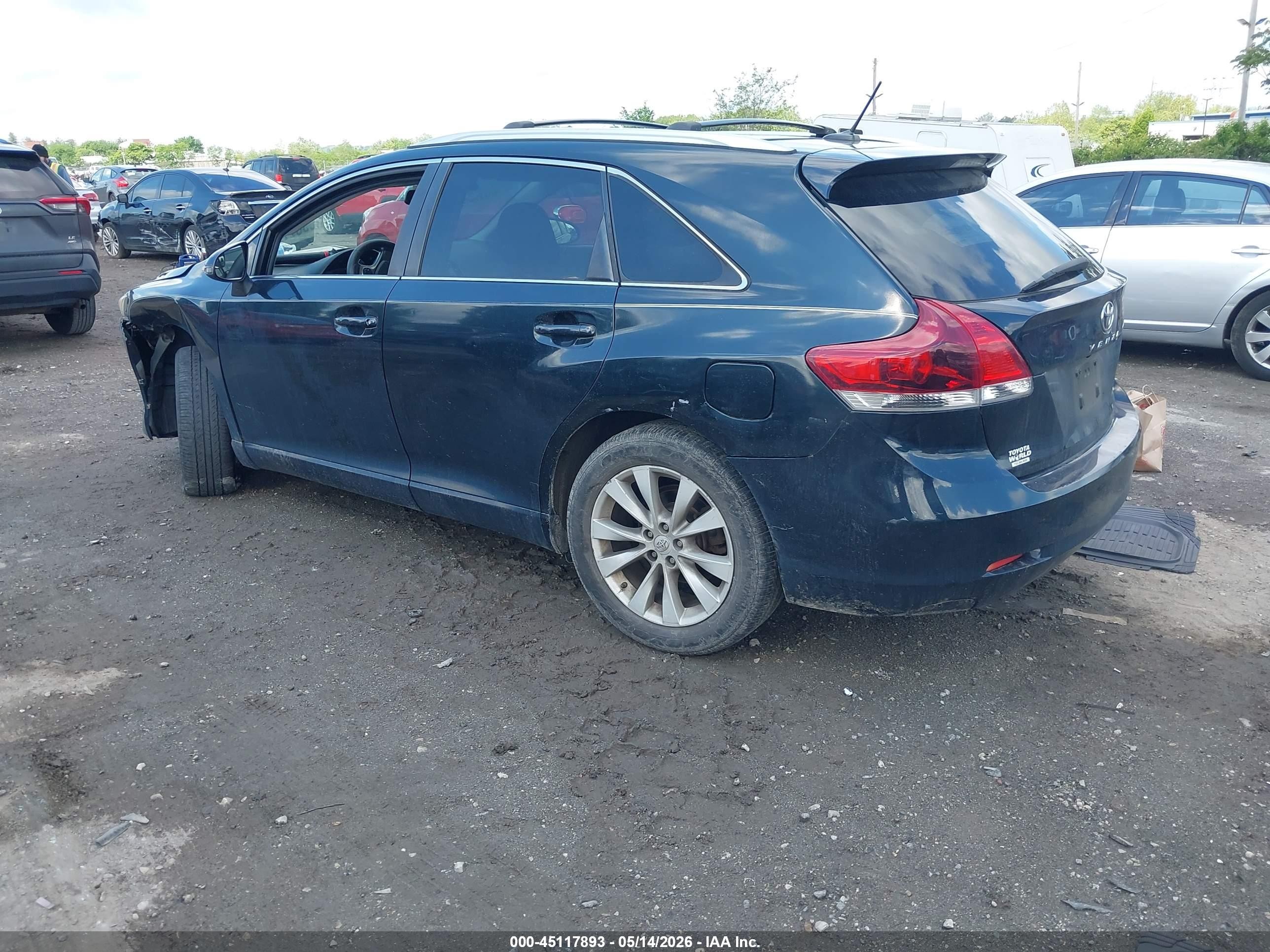 2015 Toyota Venza Le Dark Blue vin: 4T3ZA3BB5FU093090