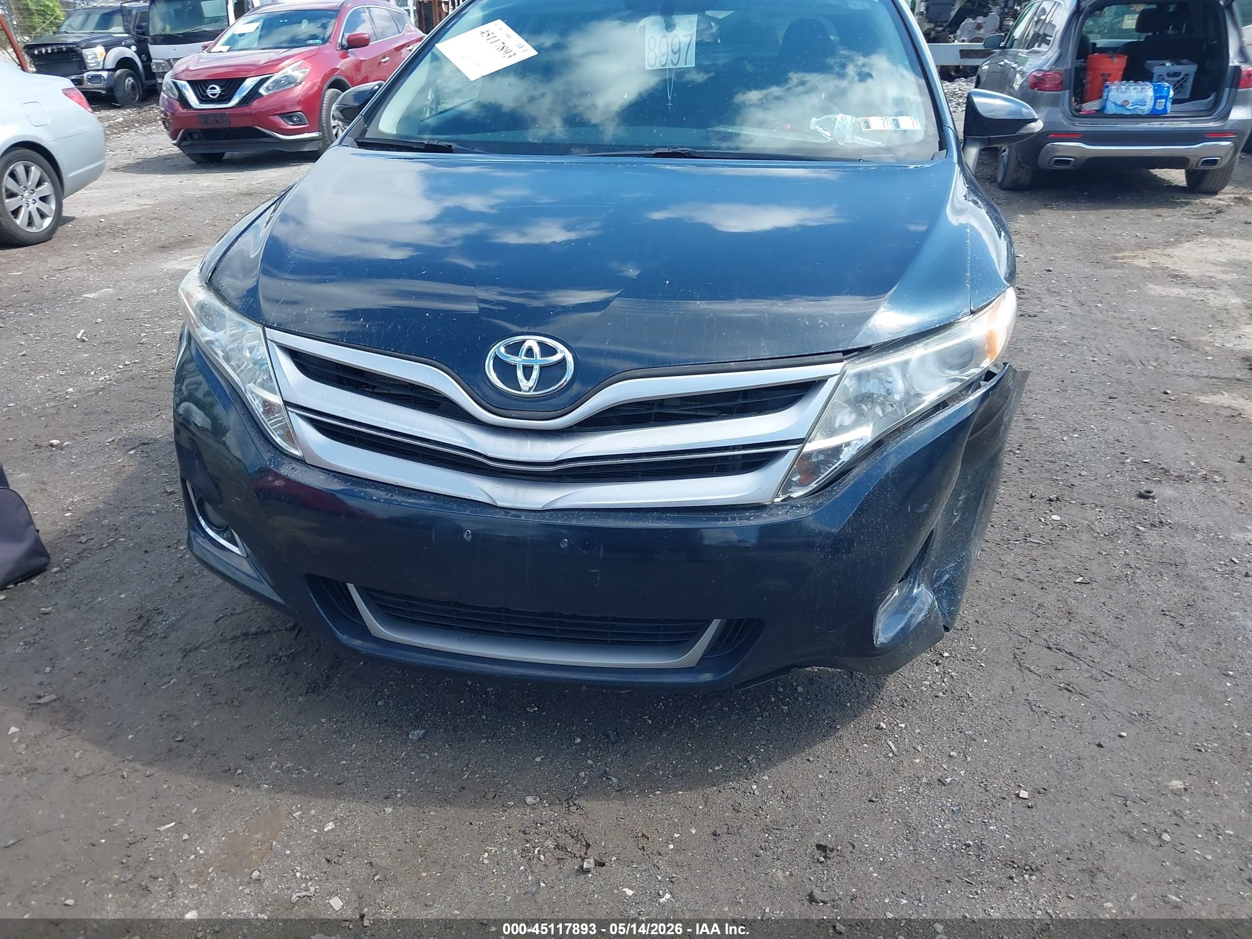 2015 Toyota Venza Le Dark Blue vin: 4T3ZA3BB5FU093090