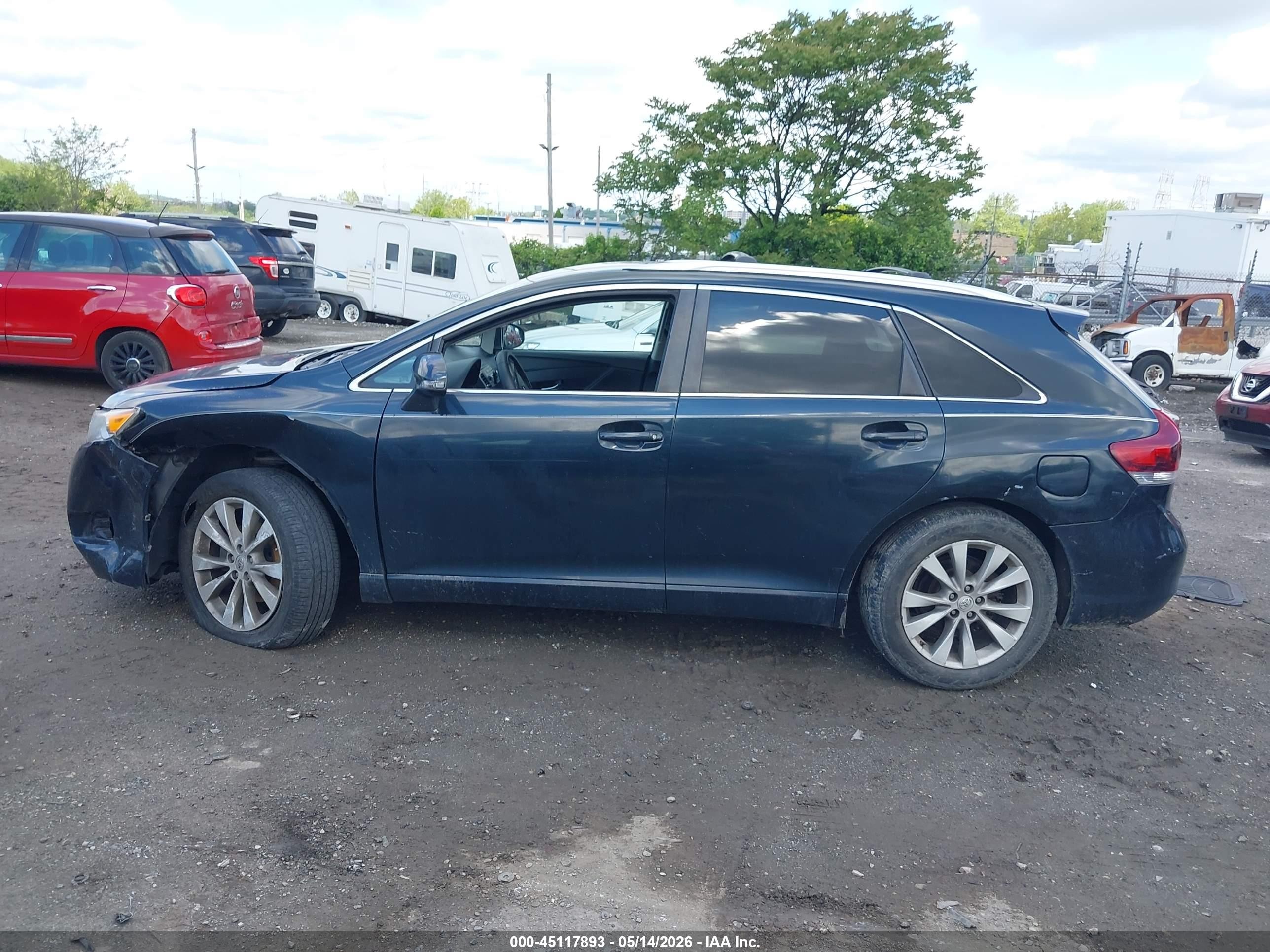 2015 Toyota Venza Le Dark Blue vin: 4T3ZA3BB5FU093090