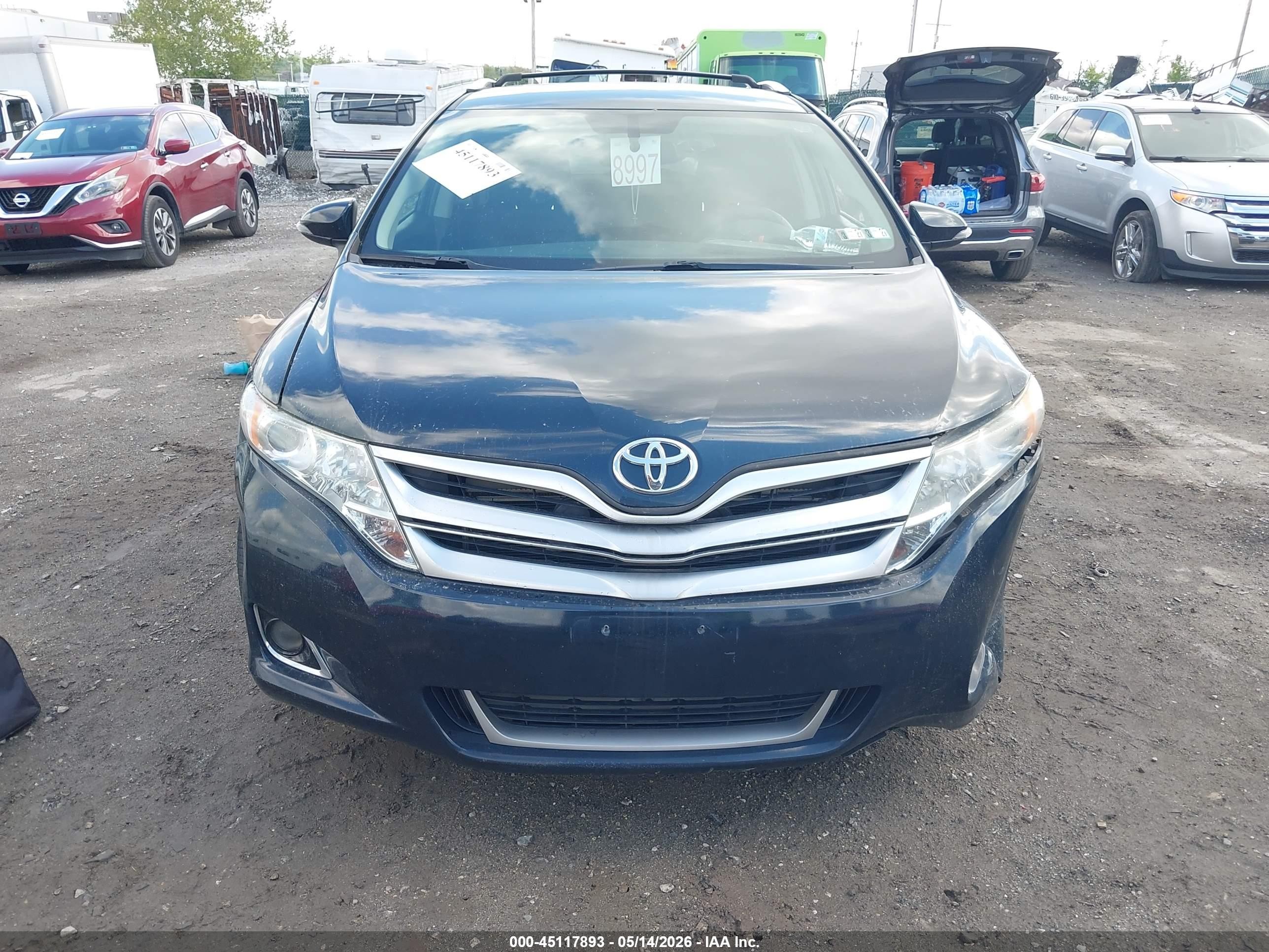 2015 Toyota Venza Le Dark Blue vin: 4T3ZA3BB5FU093090