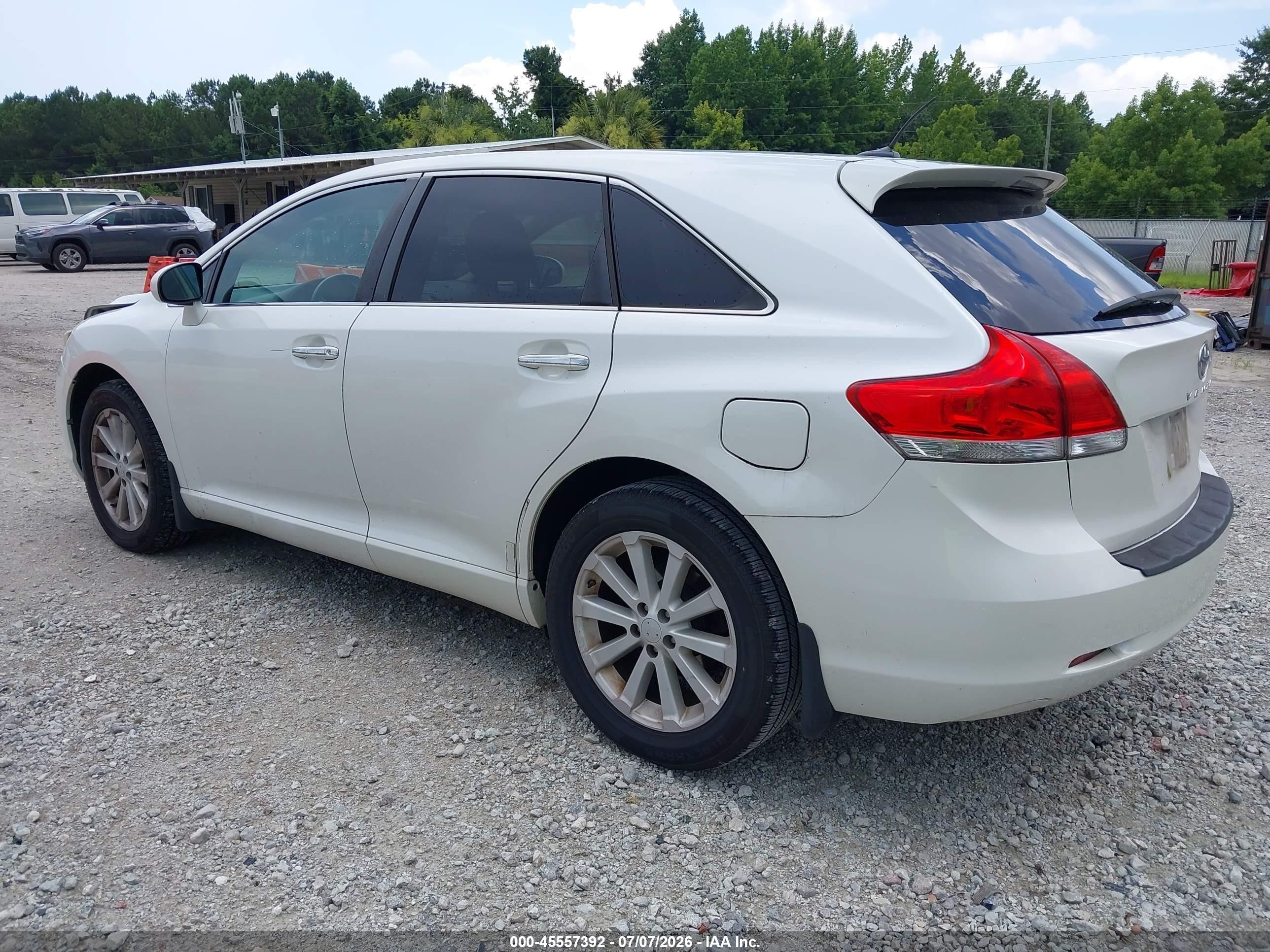 2011 Toyota Venza   White vin: 4T3ZA3BB6BU052526