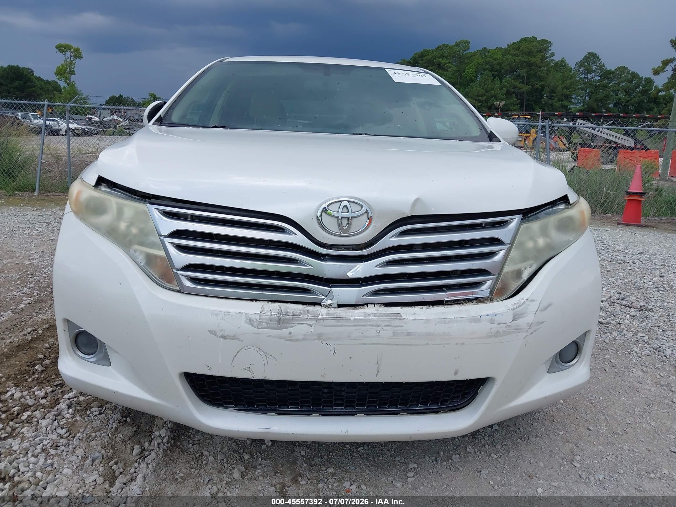 2011 Toyota Venza   White vin: 4T3ZA3BB6BU052526