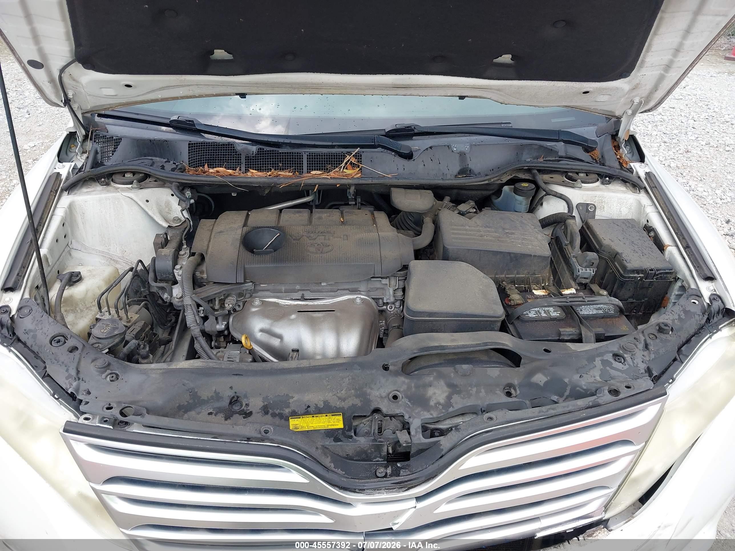 2011 Toyota Venza   White vin: 4T3ZA3BB6BU052526