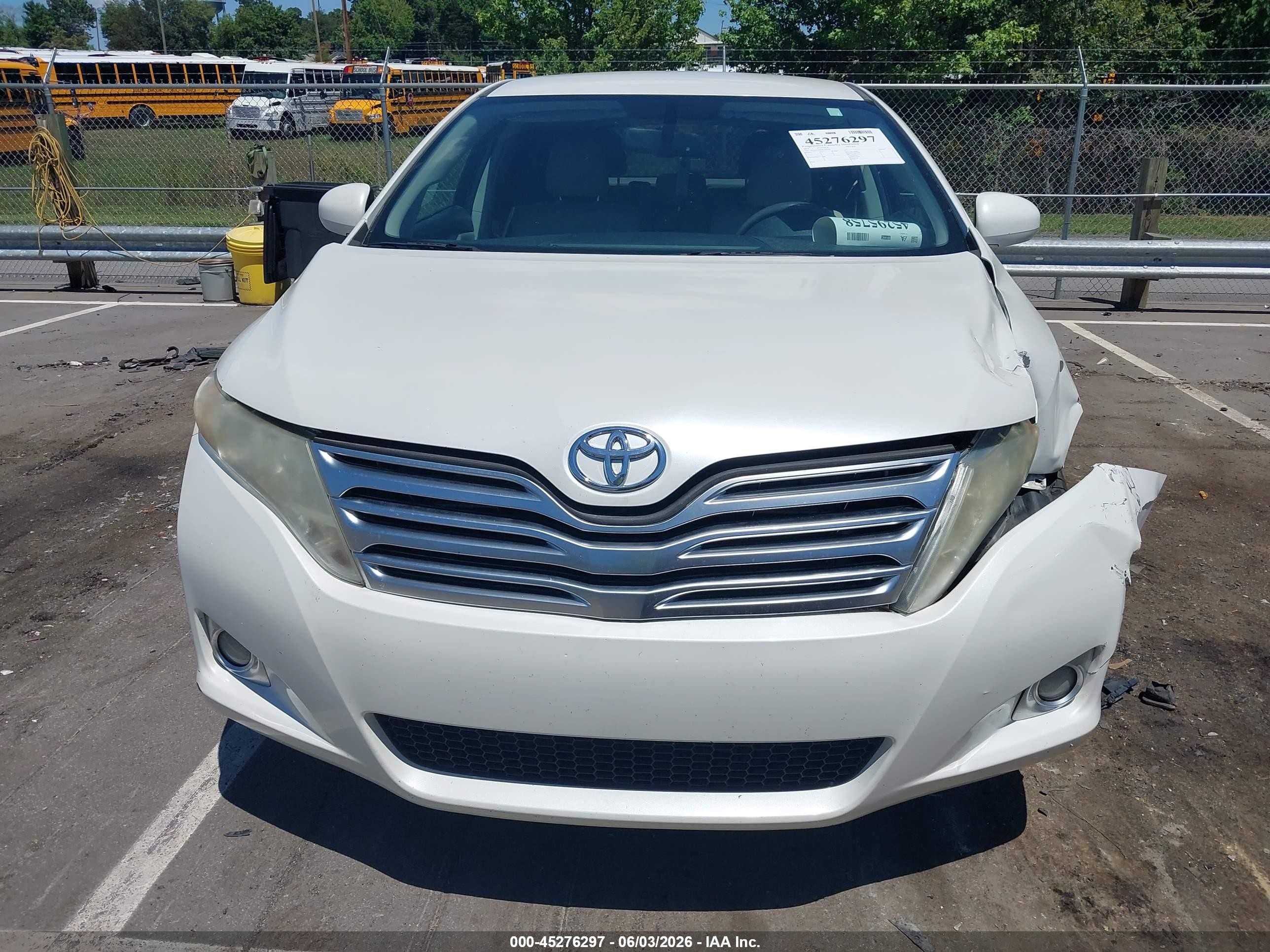 2011 Toyota Venza   White vin: 4T3ZA3BB6BU054535