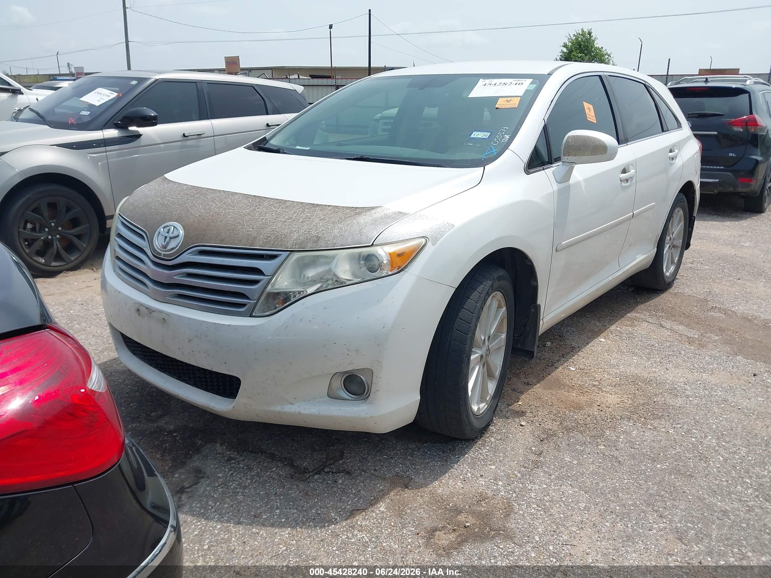 2012 Toyota Venza Le White vin: 4T3ZA3BB6CU055573