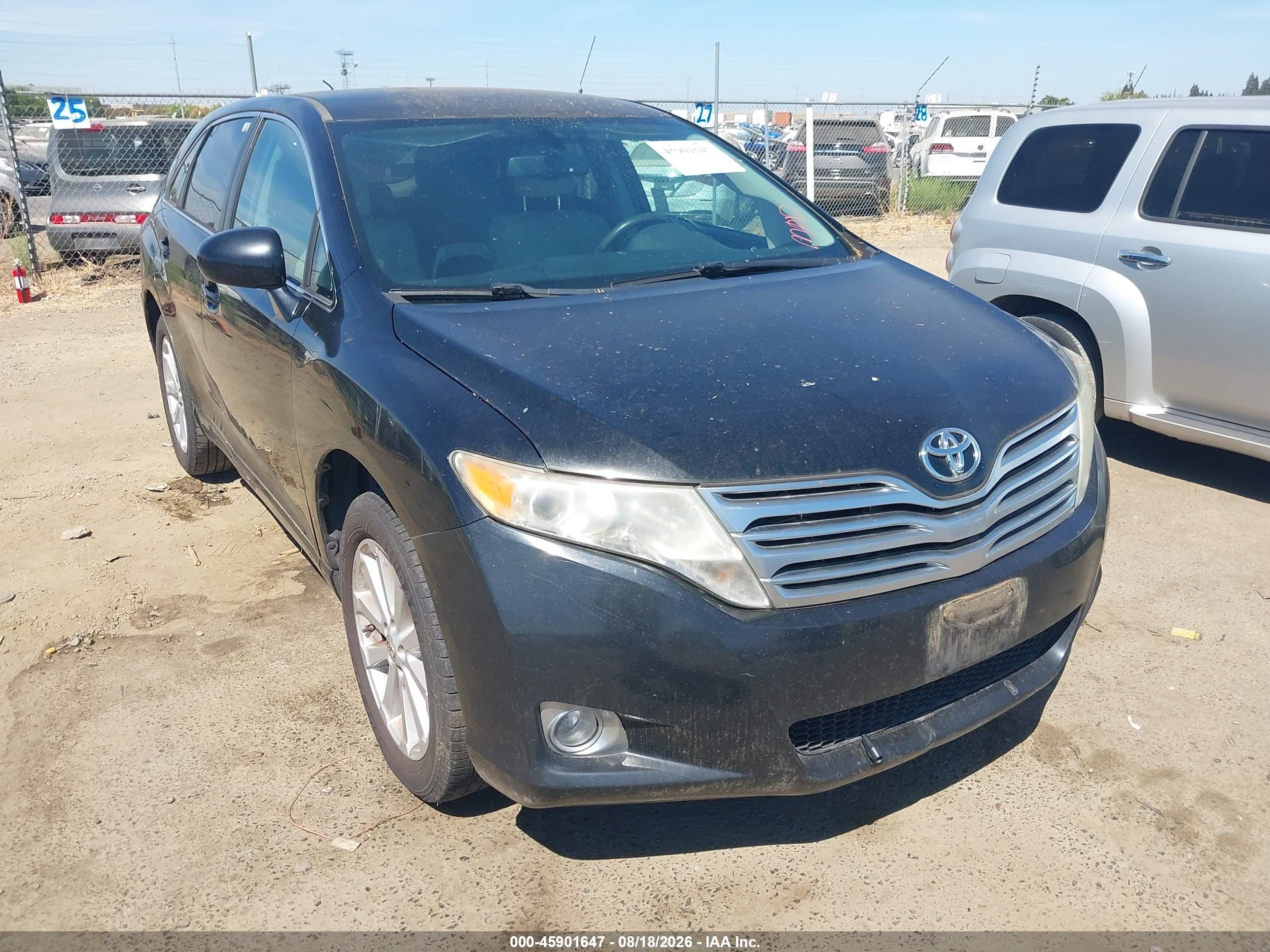 2012 Toyota Venza Le Черный vin: 4T3ZA3BB6CU061468