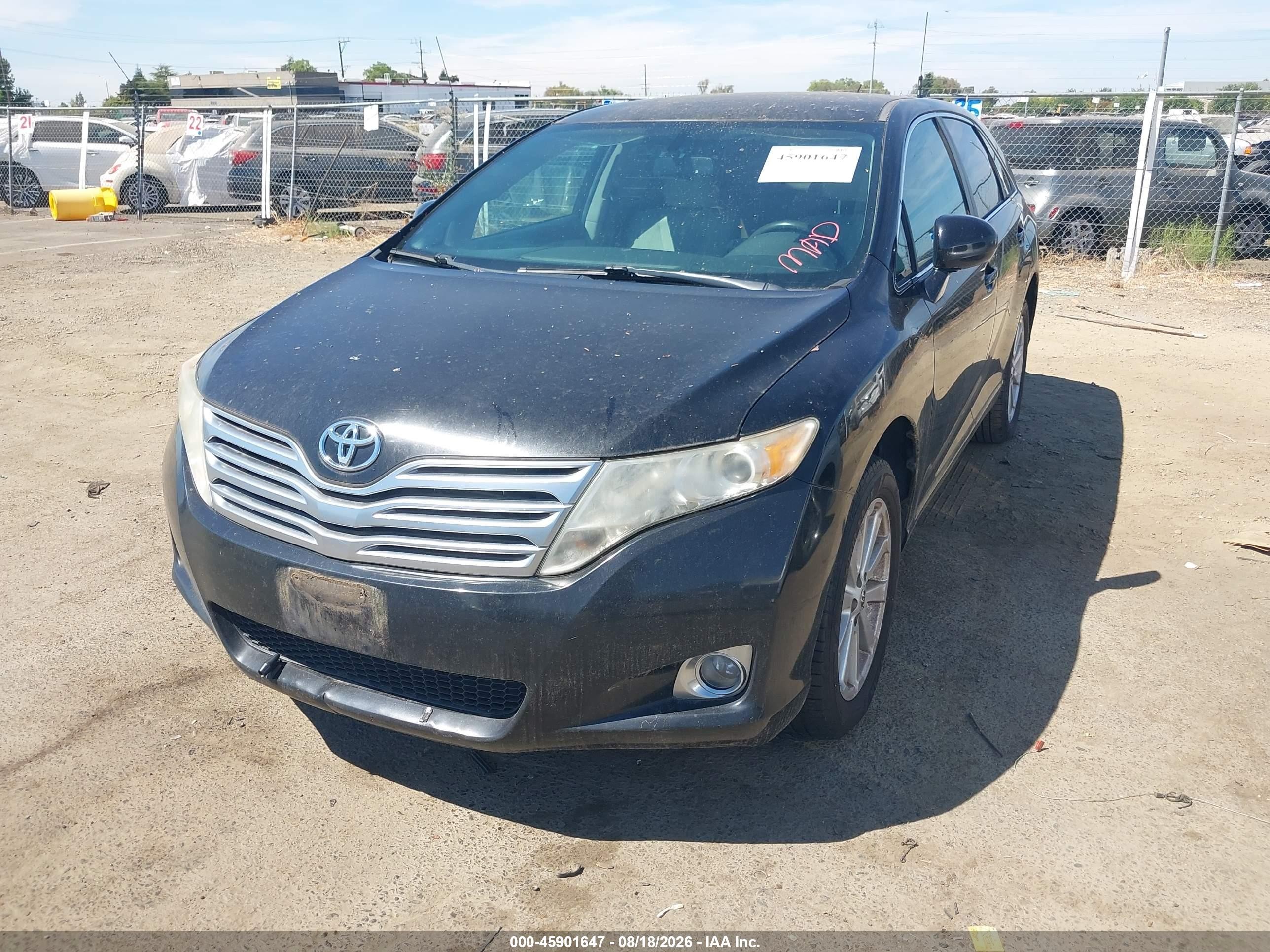 2012 Toyota Venza Le Black vin: 4T3ZA3BB6CU061468